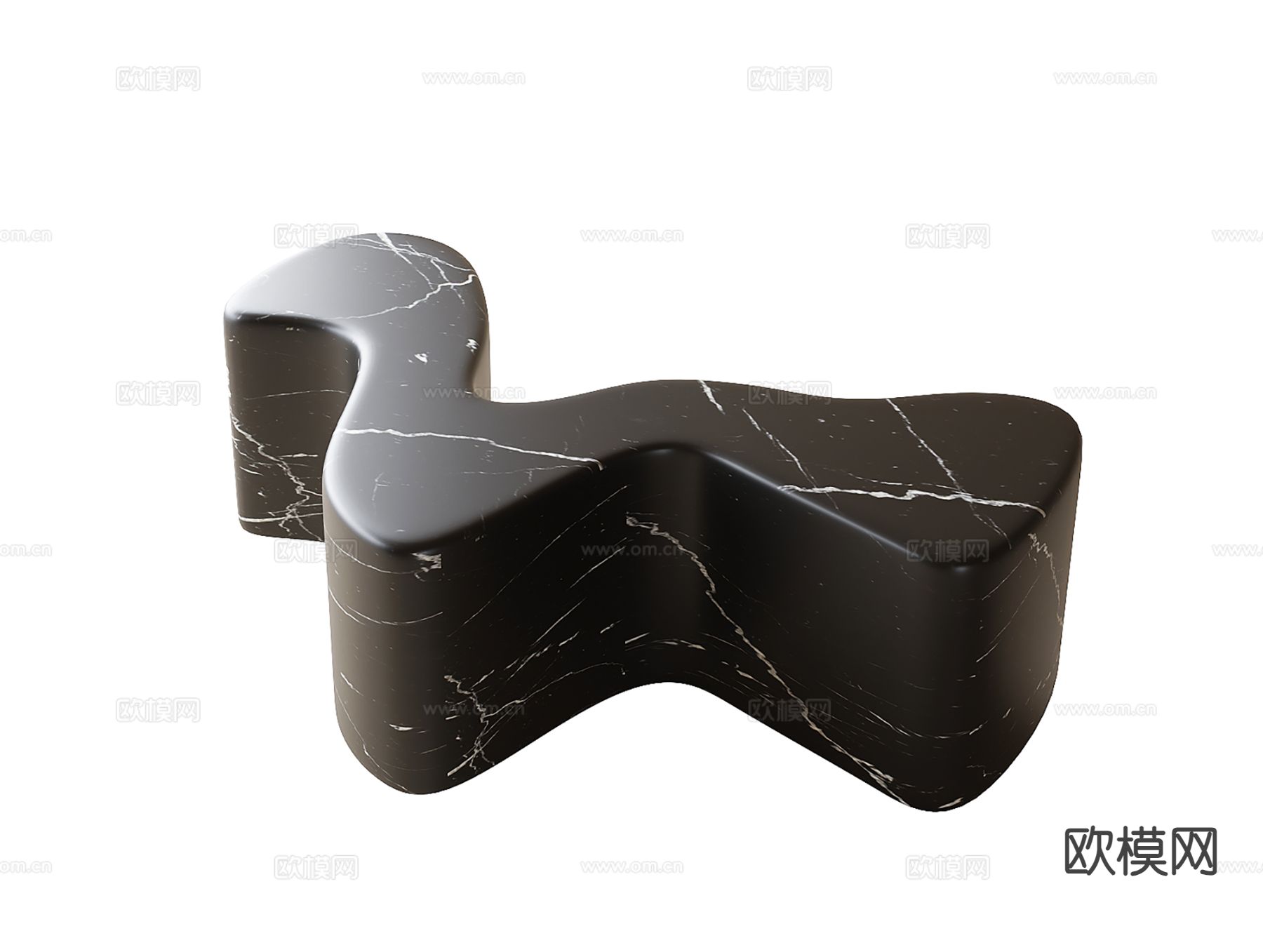 现代户外凳 异形凳3d模型下载