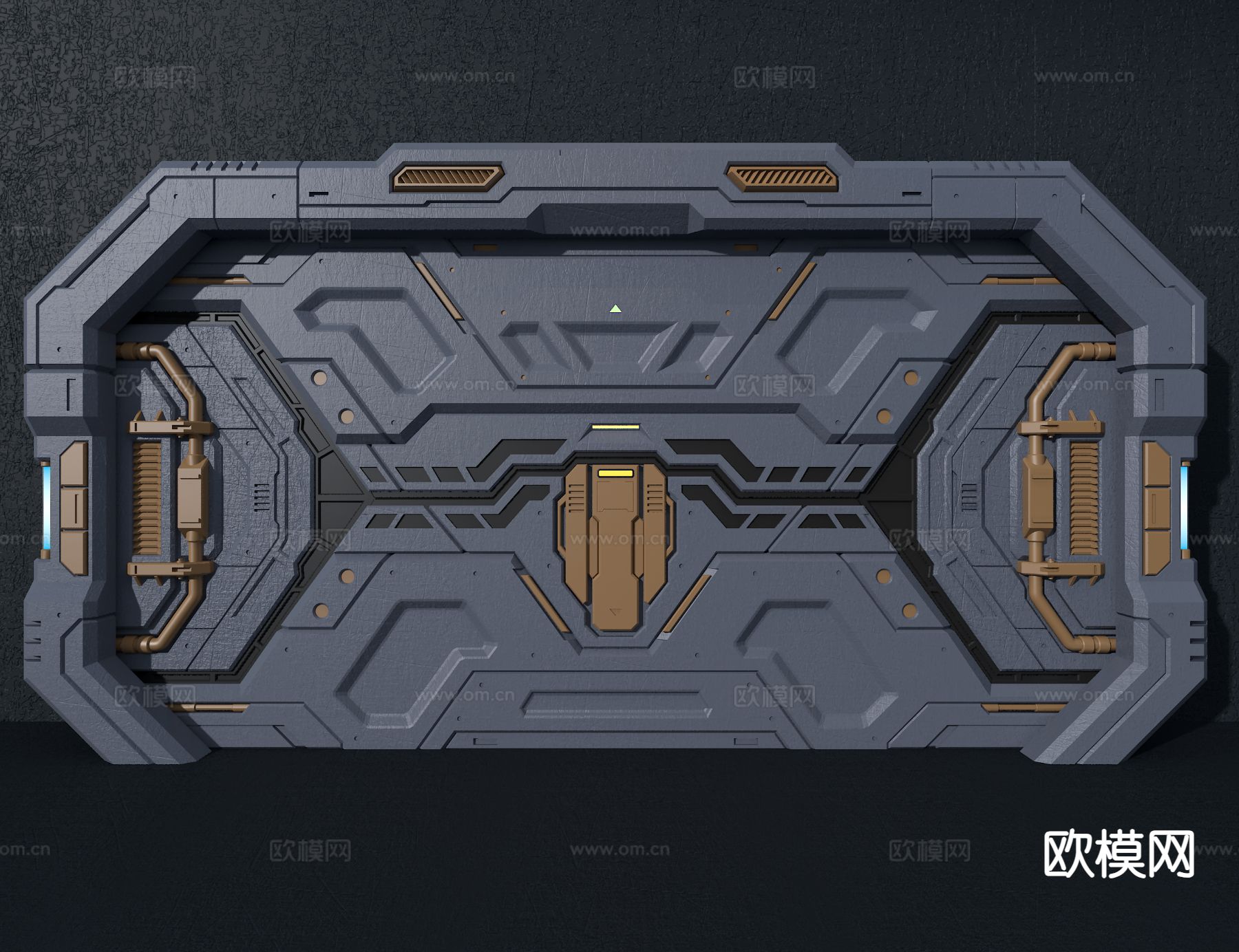 机械门 科幻门3d模型下载