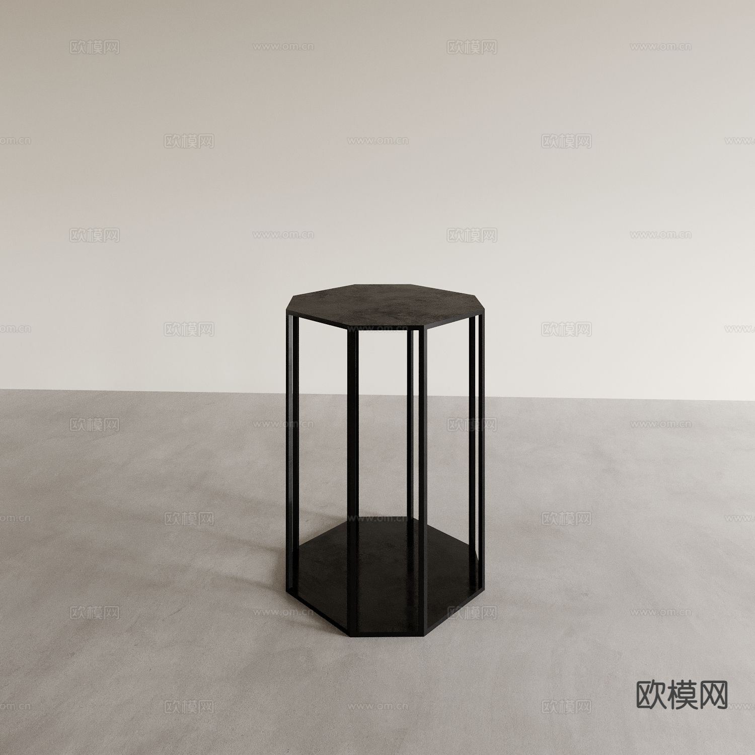 现代边几 角几 方几 花几3d模型