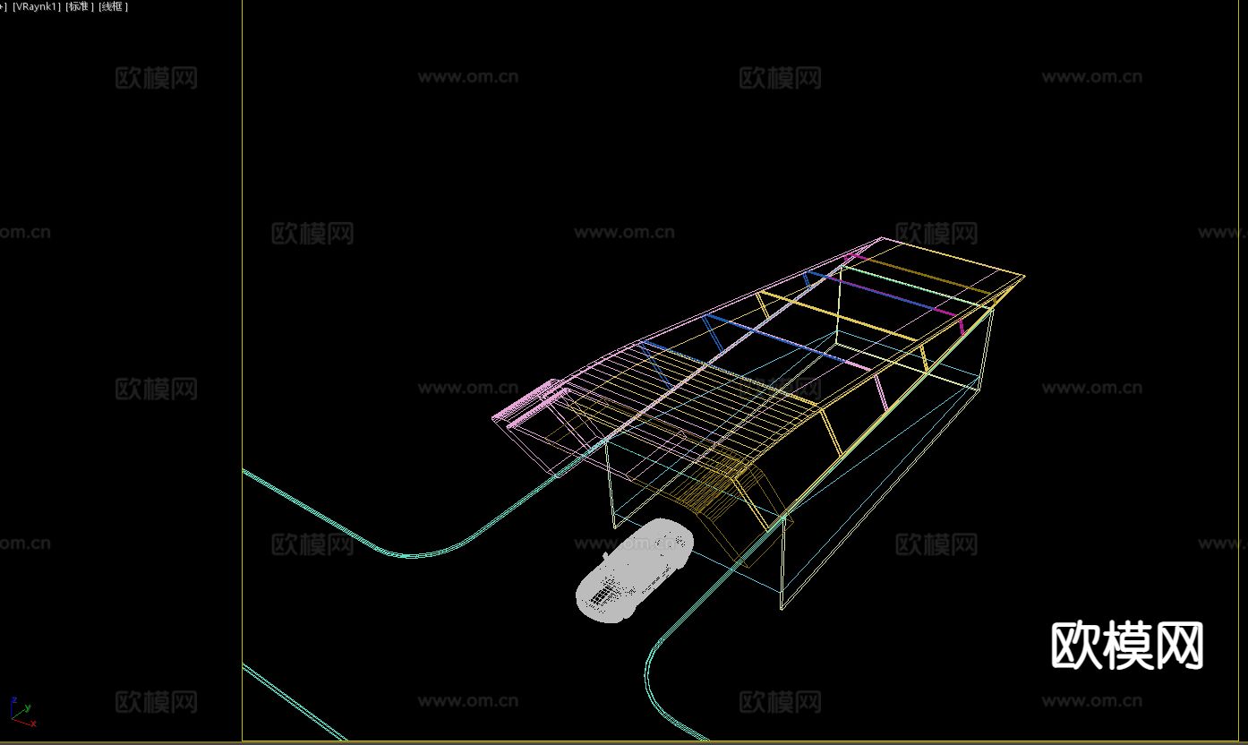 地下车库 停车场出入口3d模型