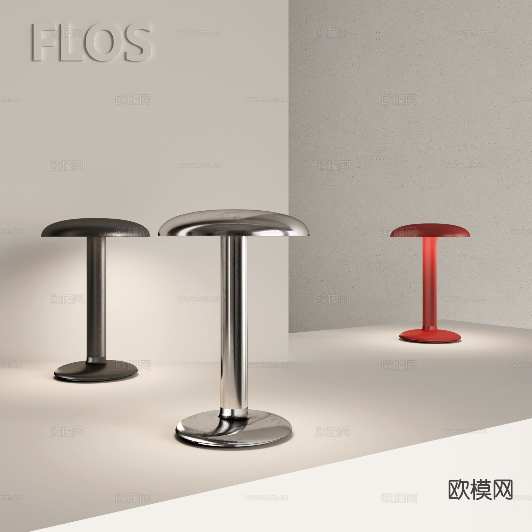 FLOS 简约台灯 艺术台灯3d模型