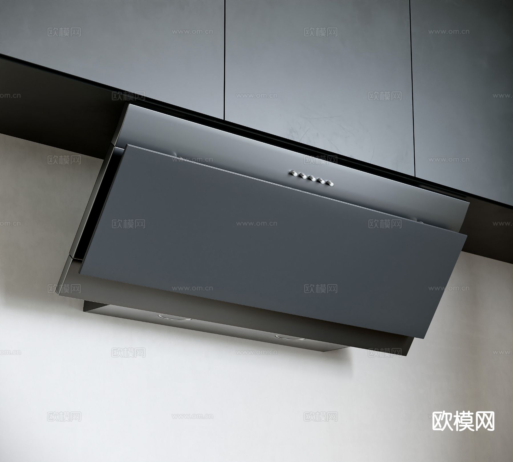 现代抽油烟机3d模型