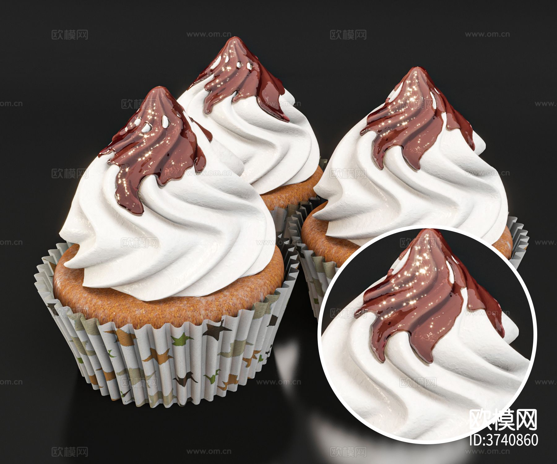 纸杯蛋糕材质下载