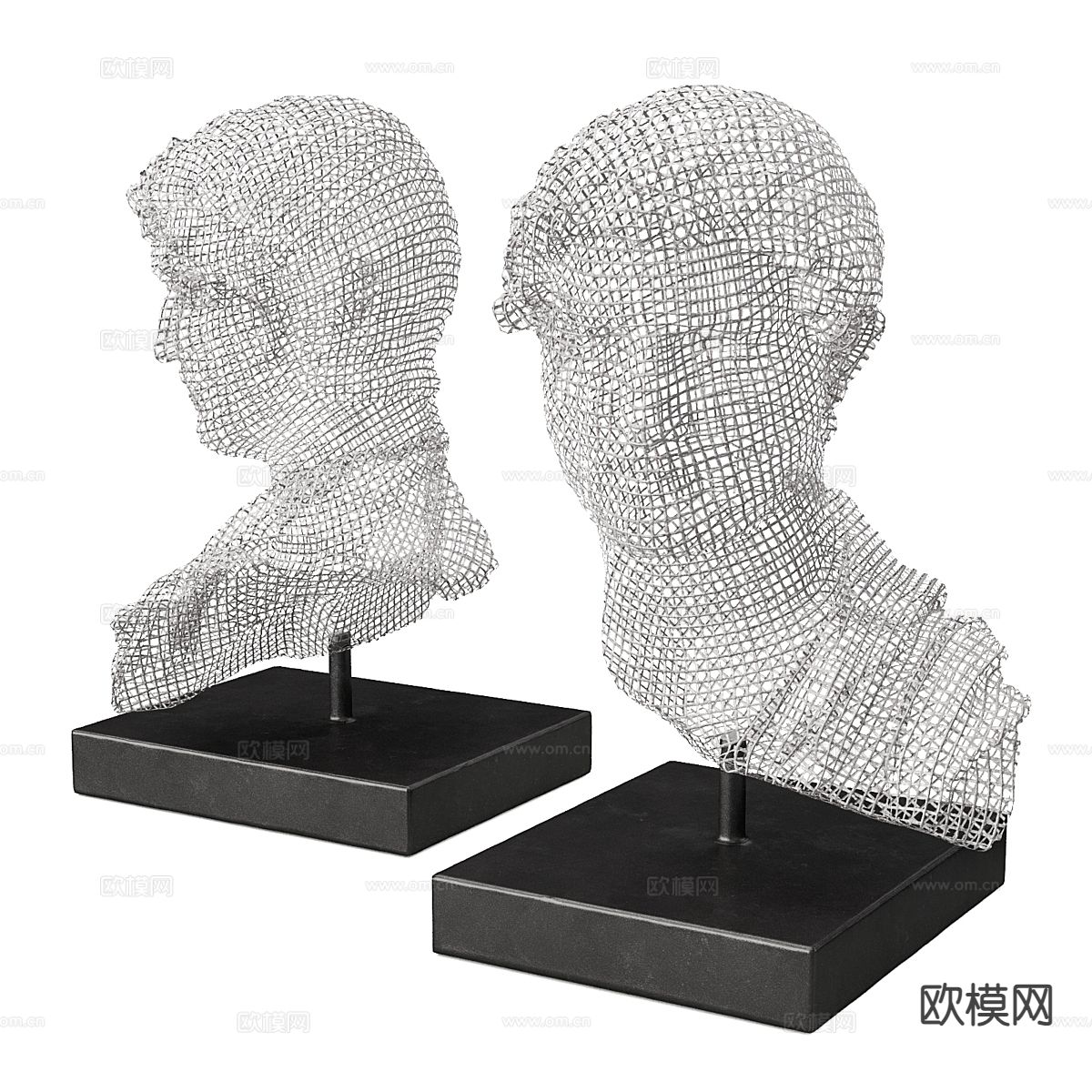 欧式雕塑 哈德良半身像3d模型