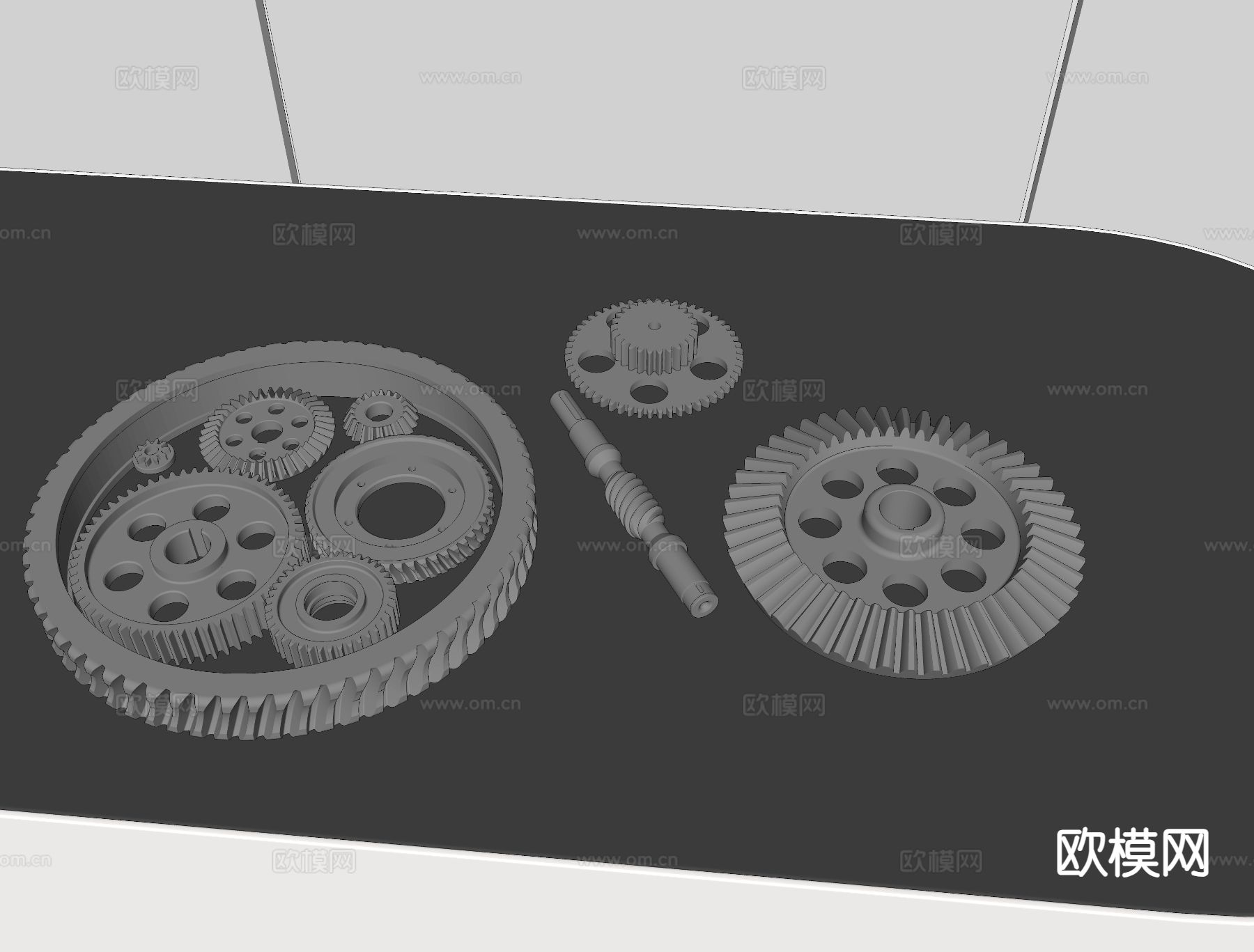 工业齿轮 机械零件 工业配件su模型