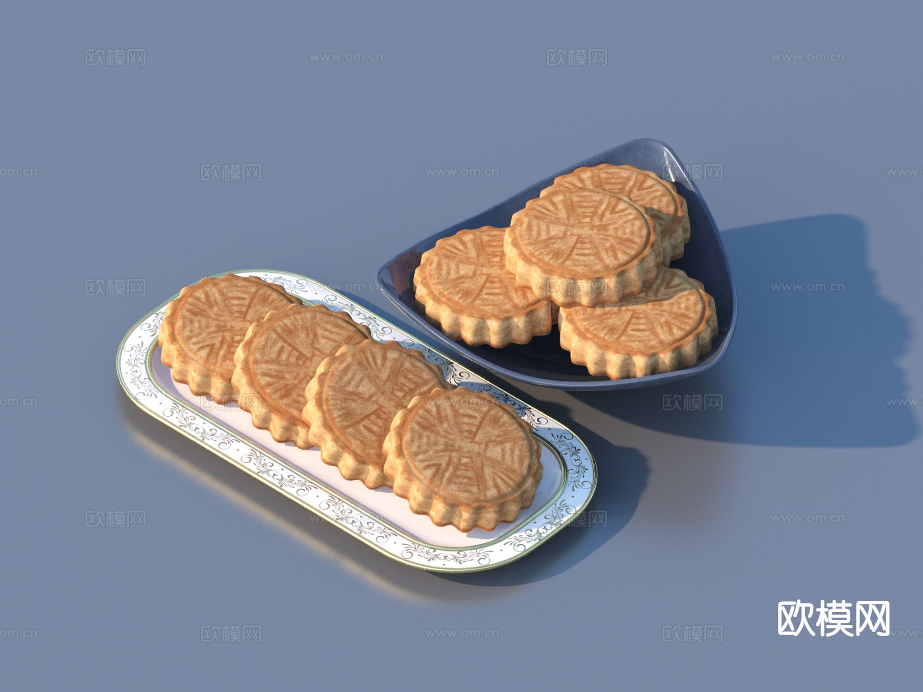 饼干 月饼 大饼3d模型