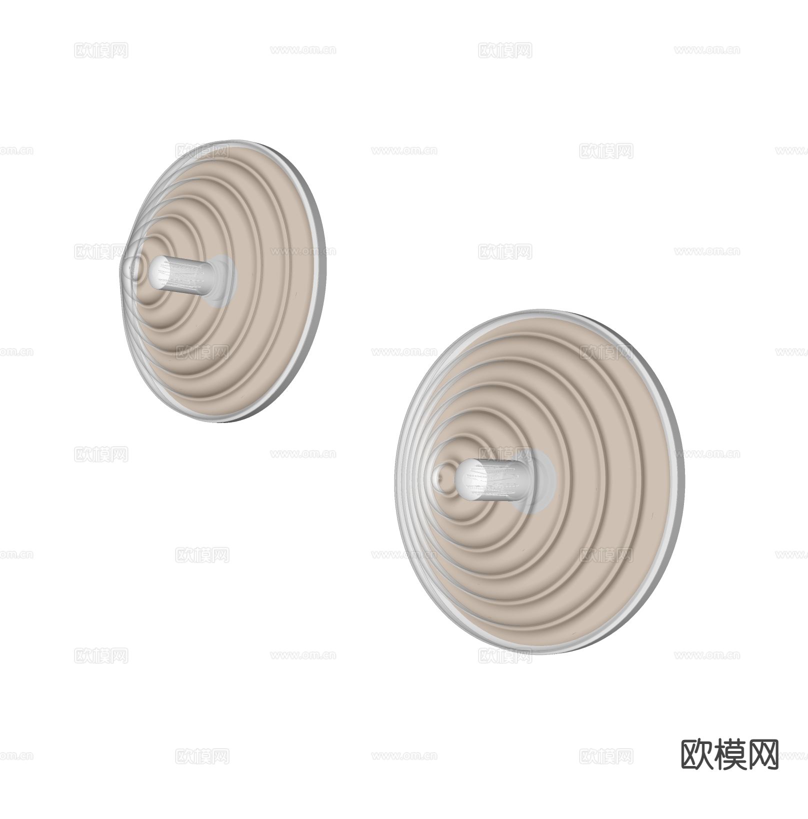 现代玻璃壁灯su模型