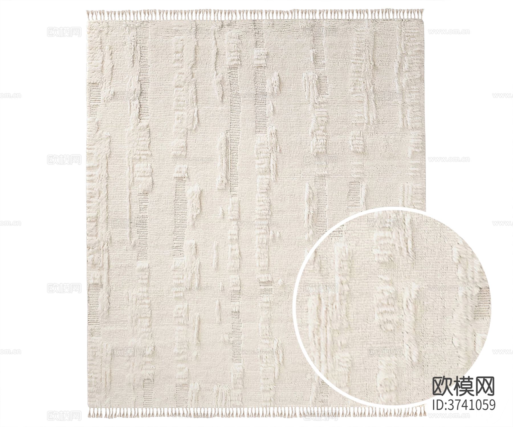 羊毛方形地毯材质下载