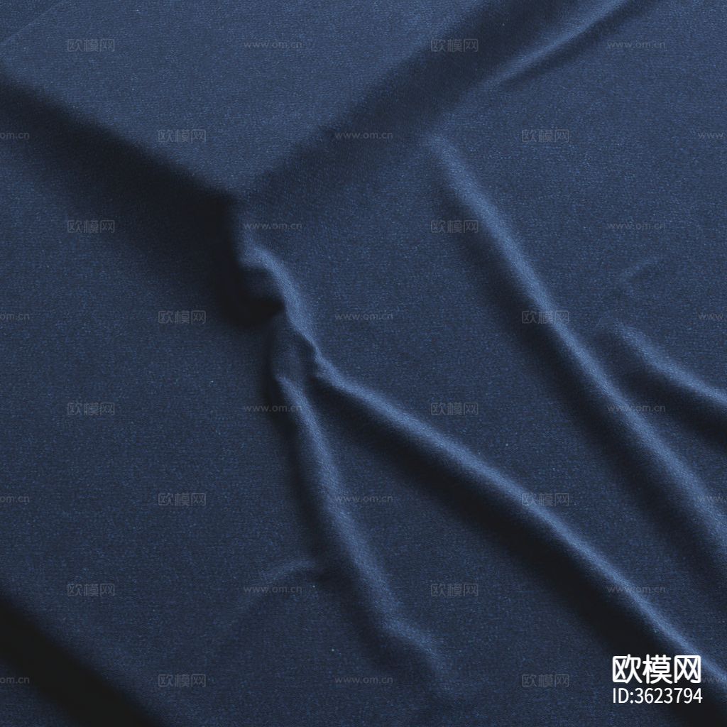 蓝色棉麻 麻布 棉布 布料材质下载