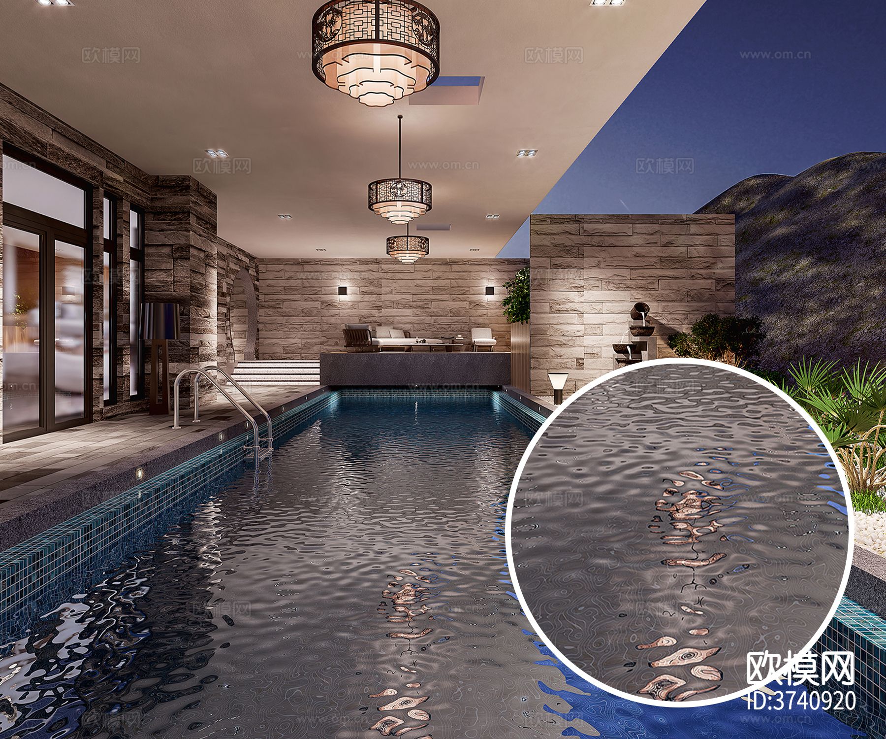 泳池水材质下载