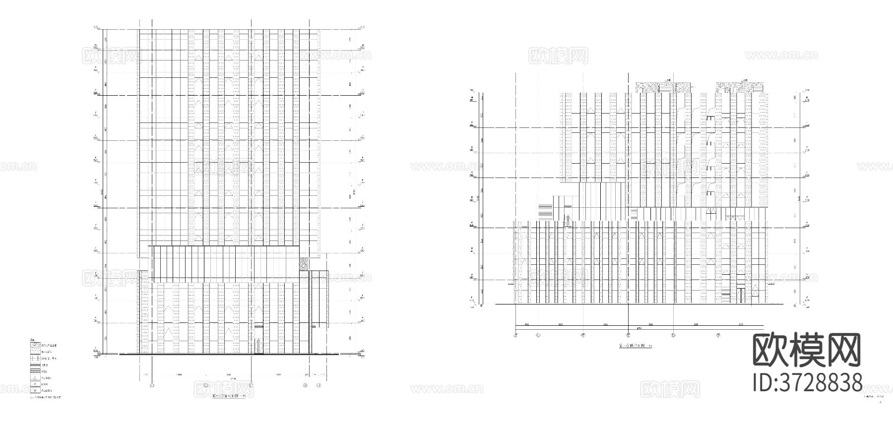 研发丙类高层厂房建筑cad大样图下载（渲染图6）