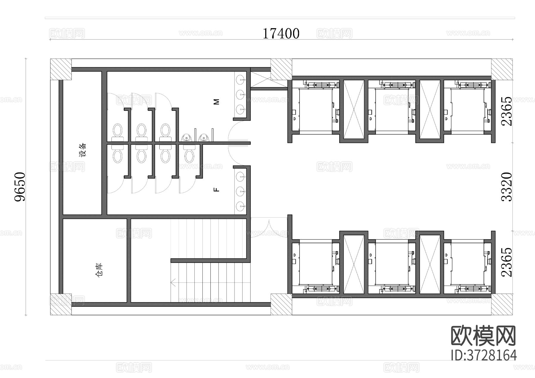 电梯群布局图 电梯入口 电梯CAD平面图下载