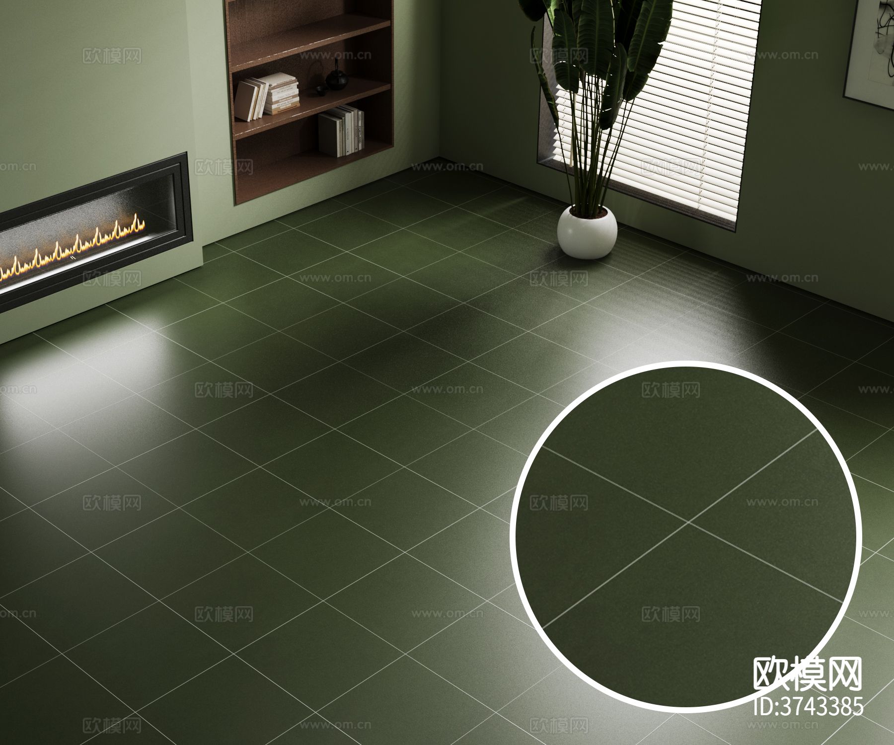 浅绿色仿古砖材质下载