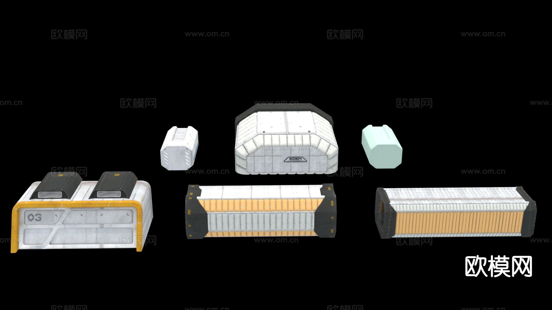 月球基地 太空设备su模型下载（渲染图2）
