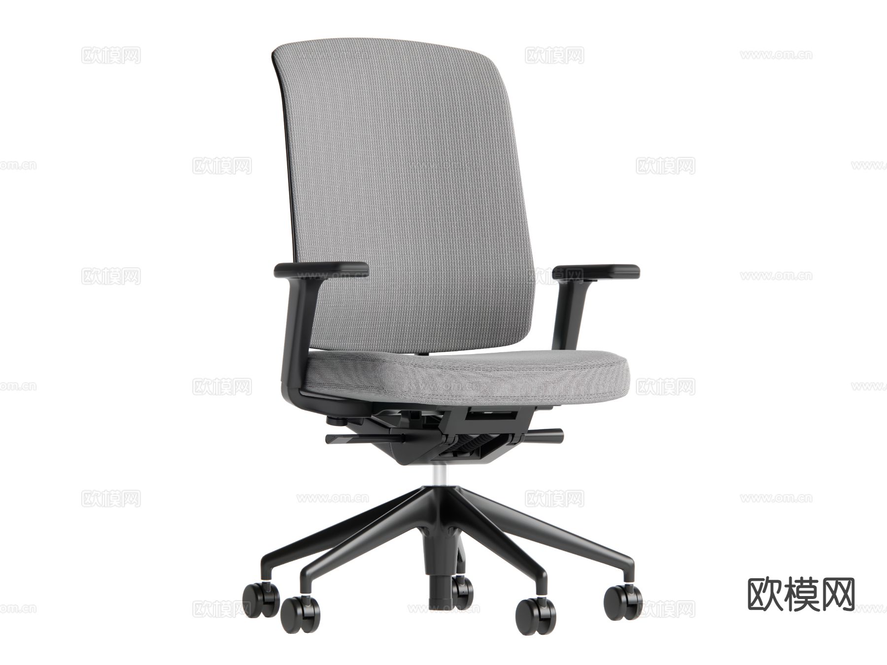 现代办公椅su模型下载（渲染图2）