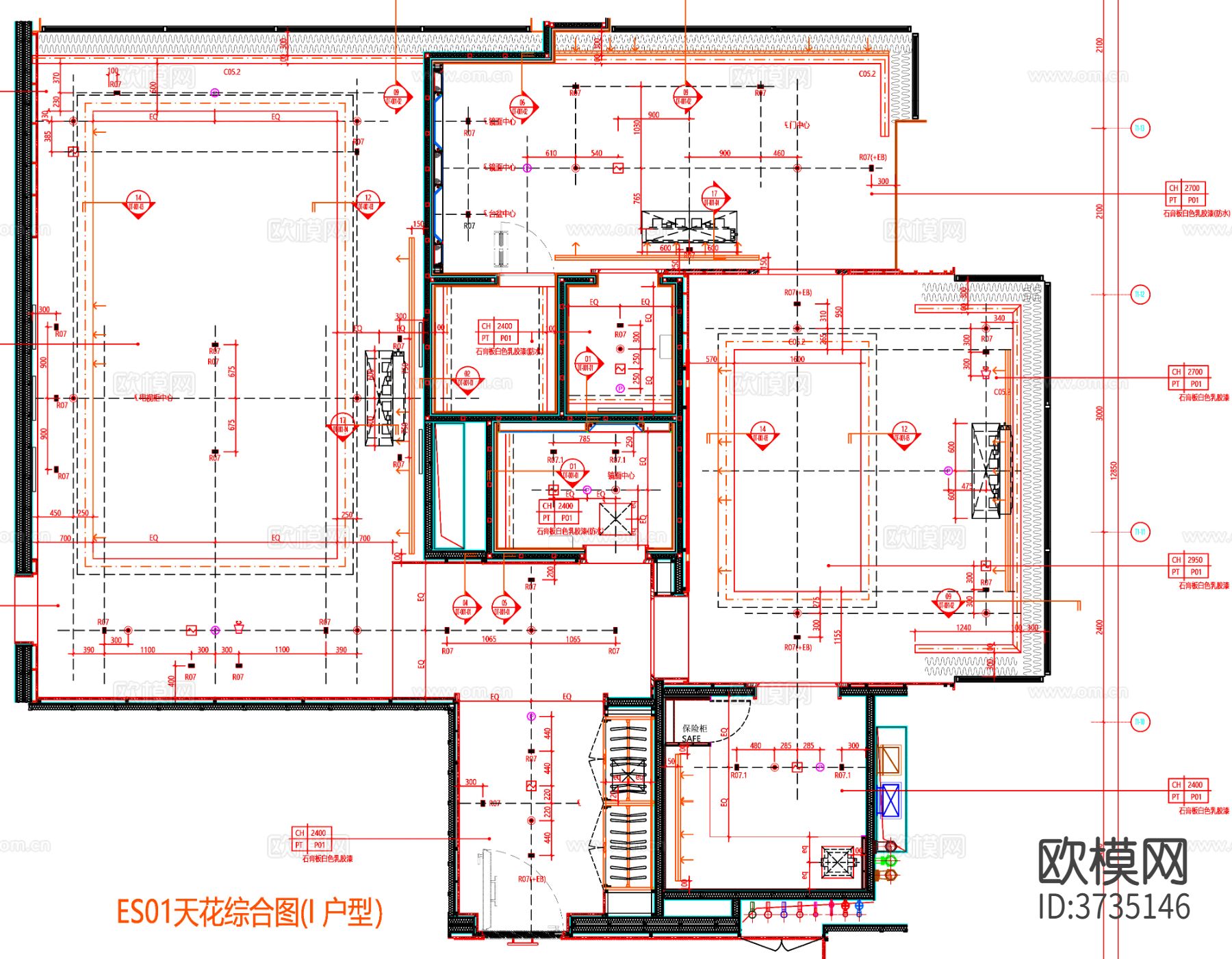 酒店客房 酒店房间 客房平面图 房间平面布局 客房平面布置cad施工图