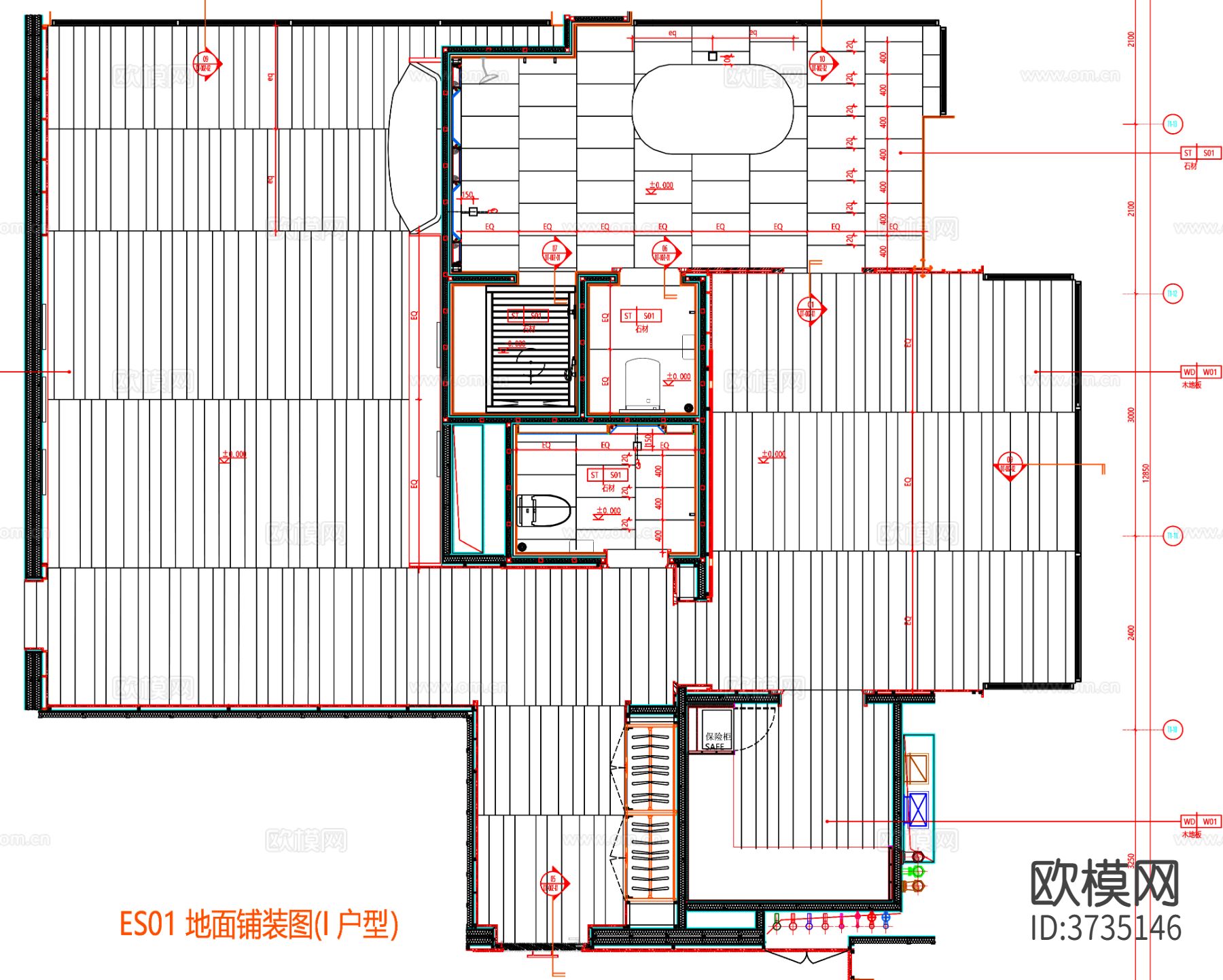 酒店客房 酒店房间 客房平面图 房间平面布局 客房平面布置cad施工图