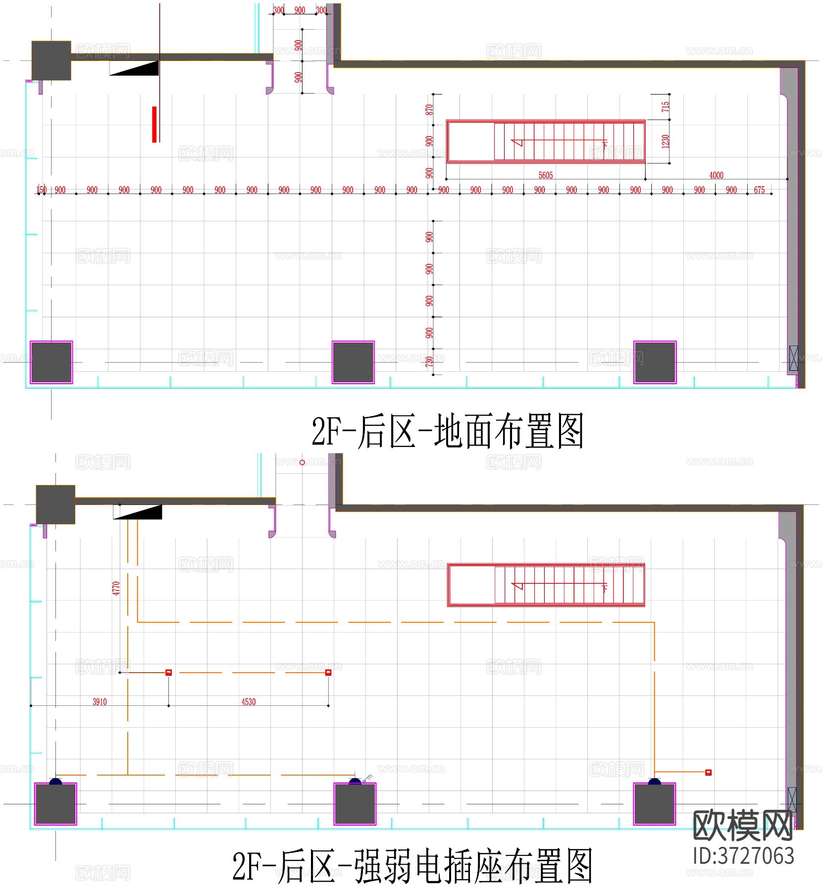 卫浴展厅CAD平面图