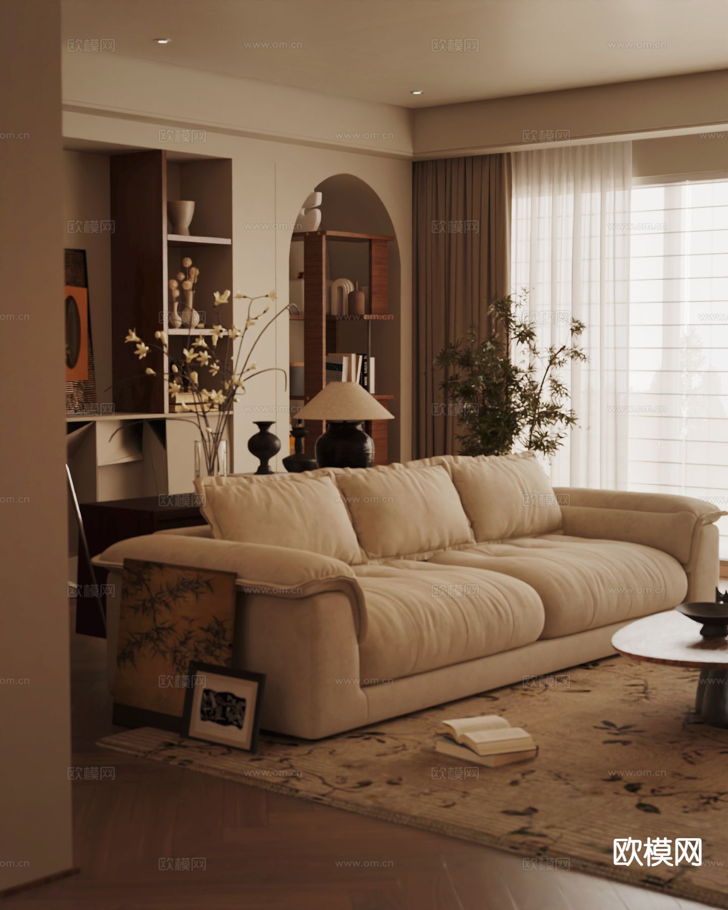 双人沙发 软体沙发3d模型下载