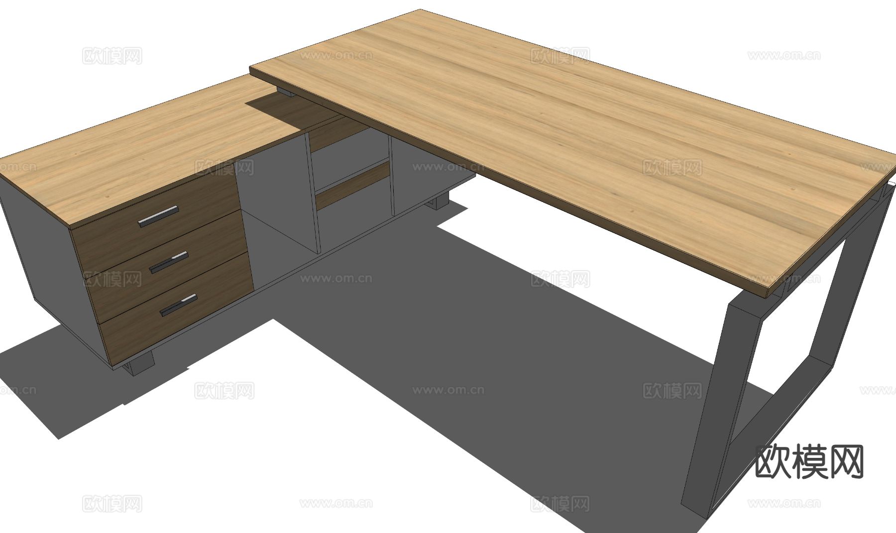办公桌su模型