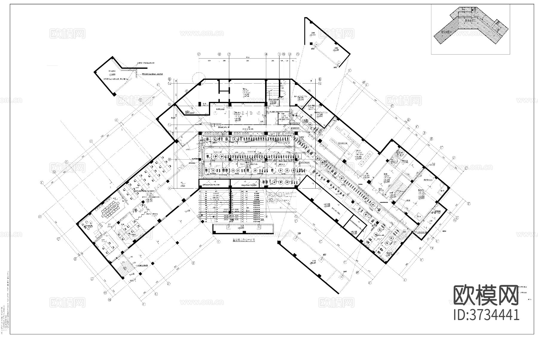 西部乡村旅游综合体温泉酒店电气cad施工图下载（渲染图7）