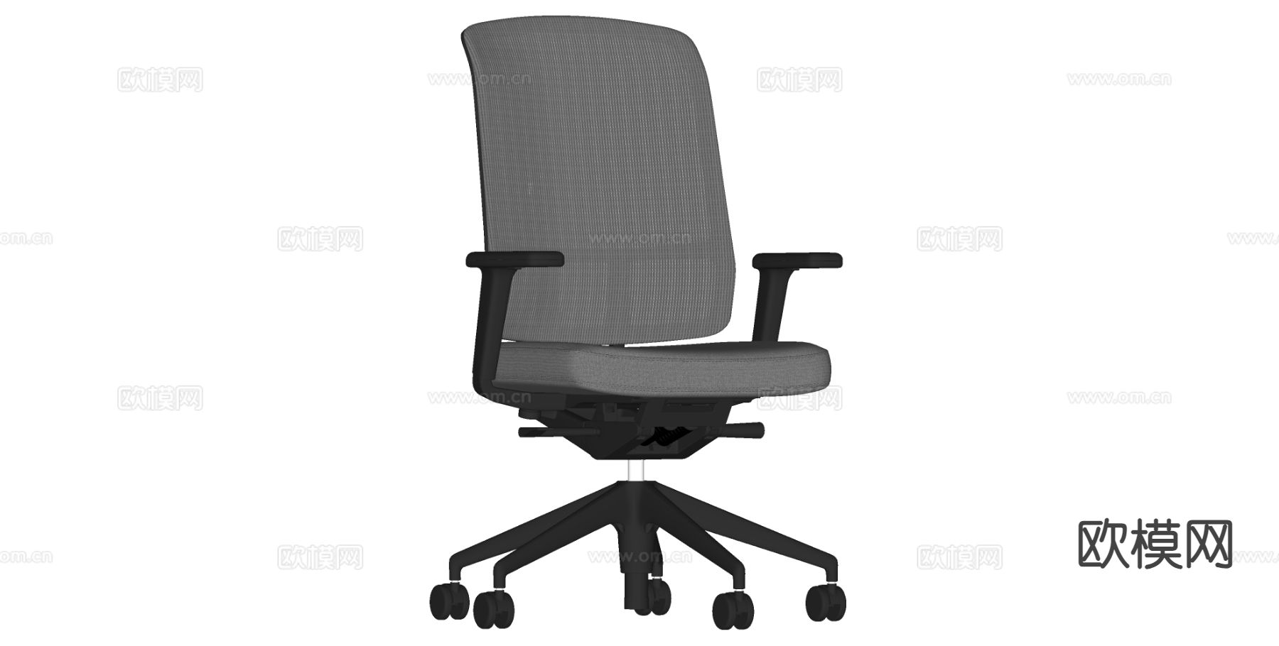 现代办公椅su模型下载（渲染图1）