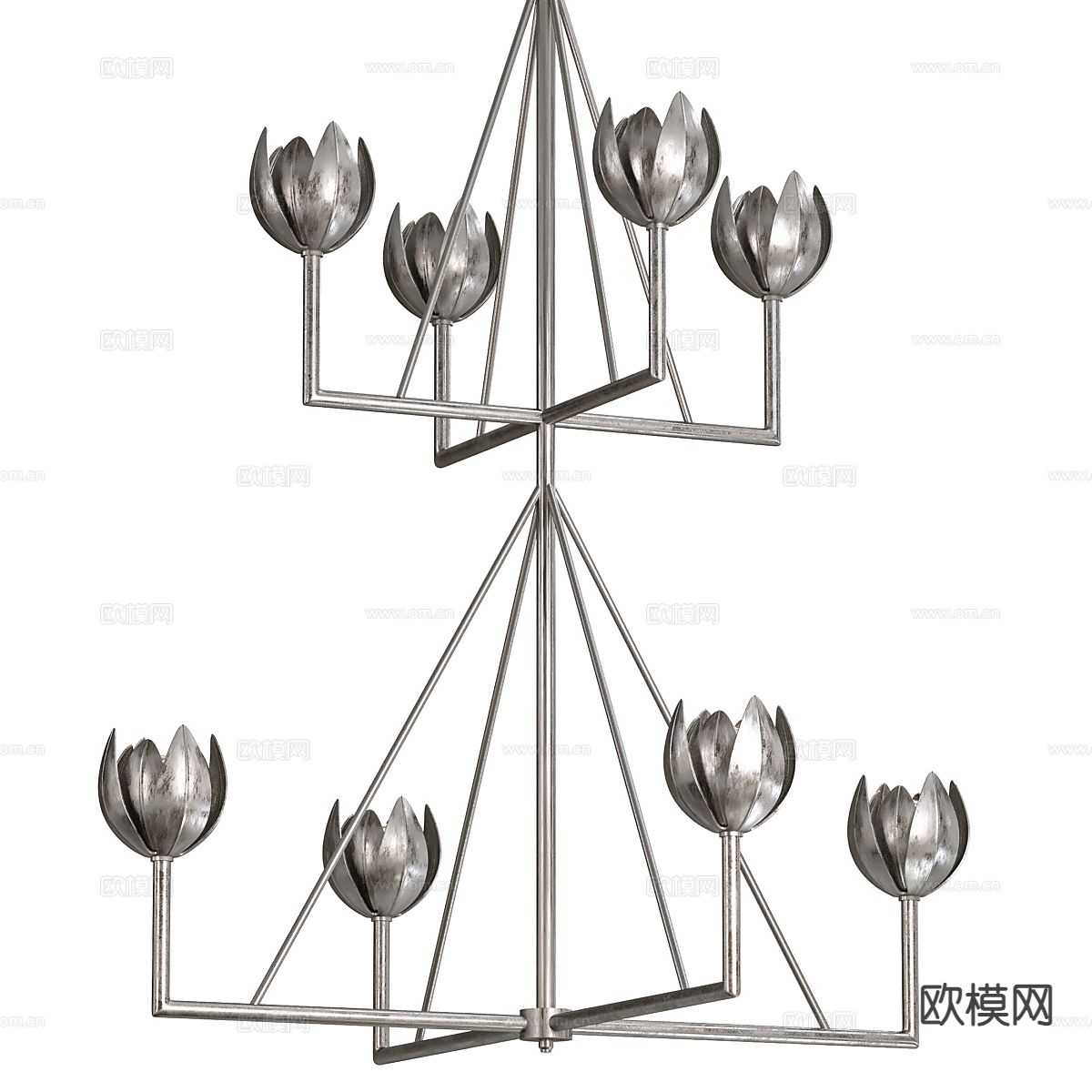 Chandelier 铁艺吊灯 大厅吊灯3d模型