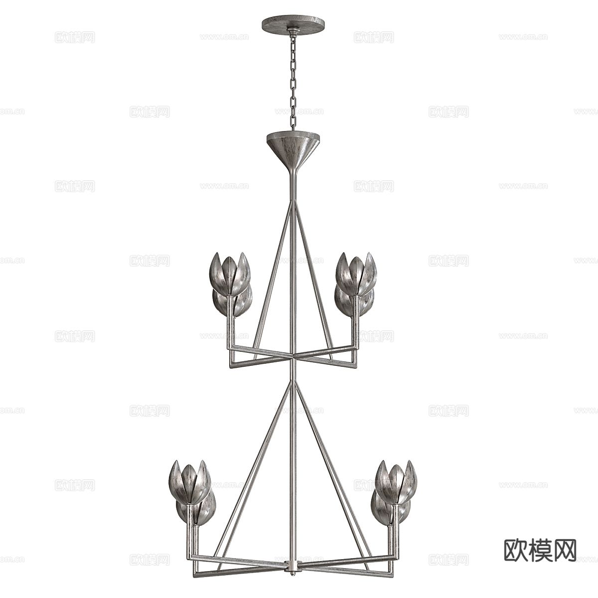 Chandelier 铁艺吊灯 大厅吊灯3d模型