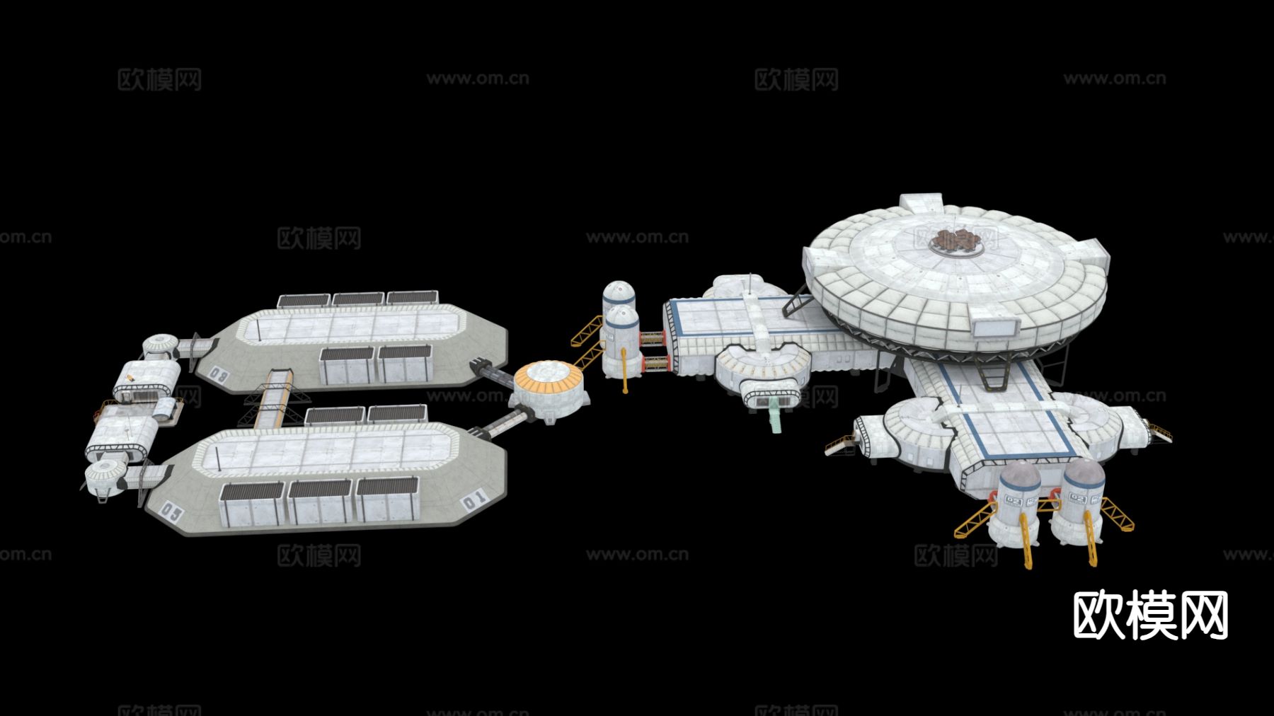 月球基地 太空设备su模型下载（渲染图2）