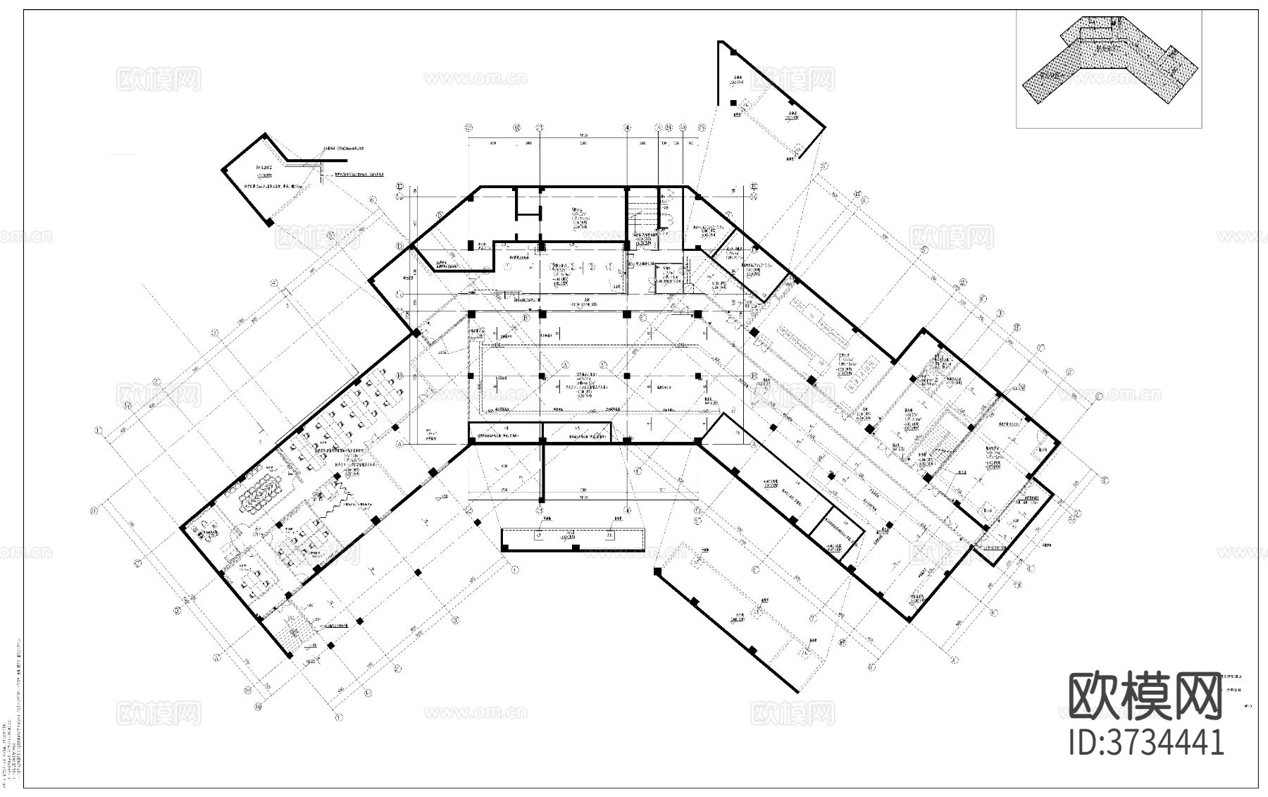 西部乡村旅游综合体温泉酒店电气cad施工图下载（渲染图6）