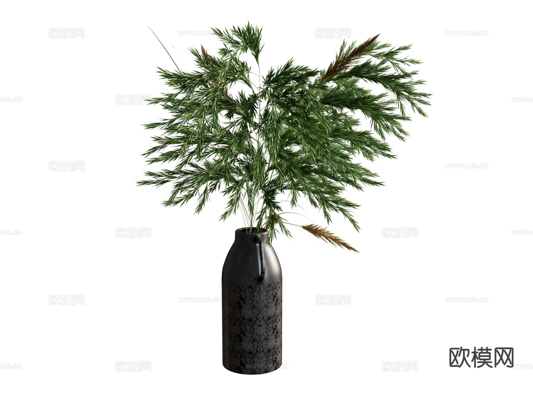 现代花瓶植物su模型