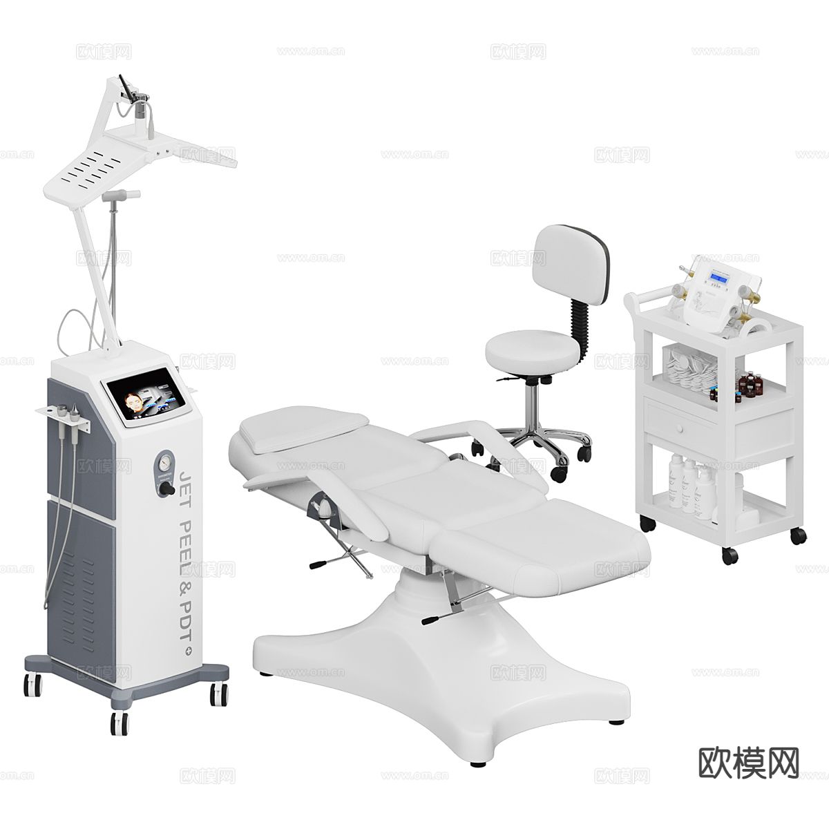 现代医疗器材 美容仪器3d模型