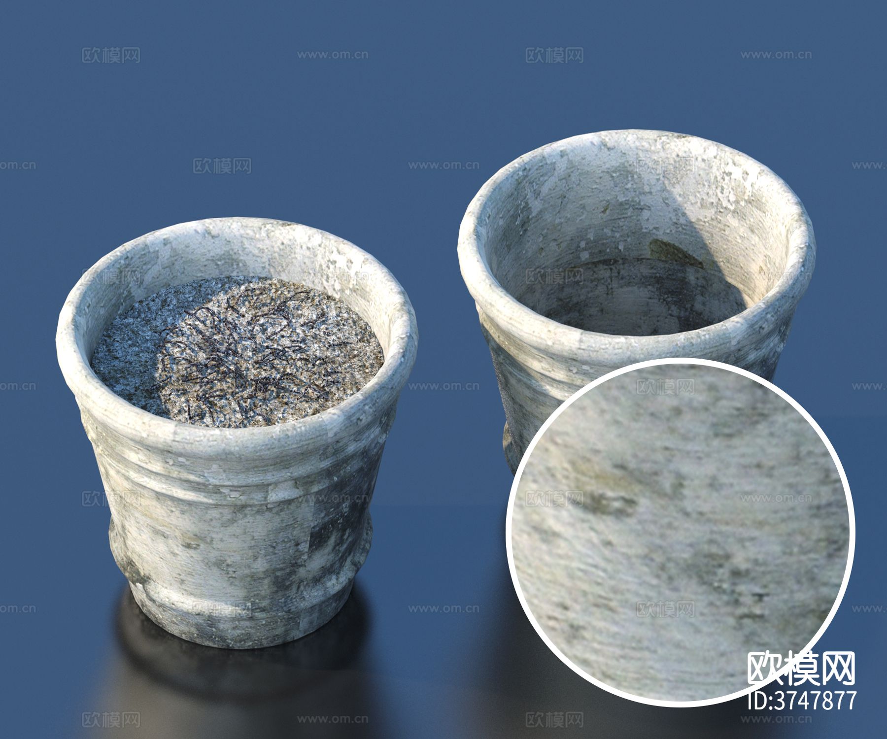 粗糙陶瓷 花瓶材质下载