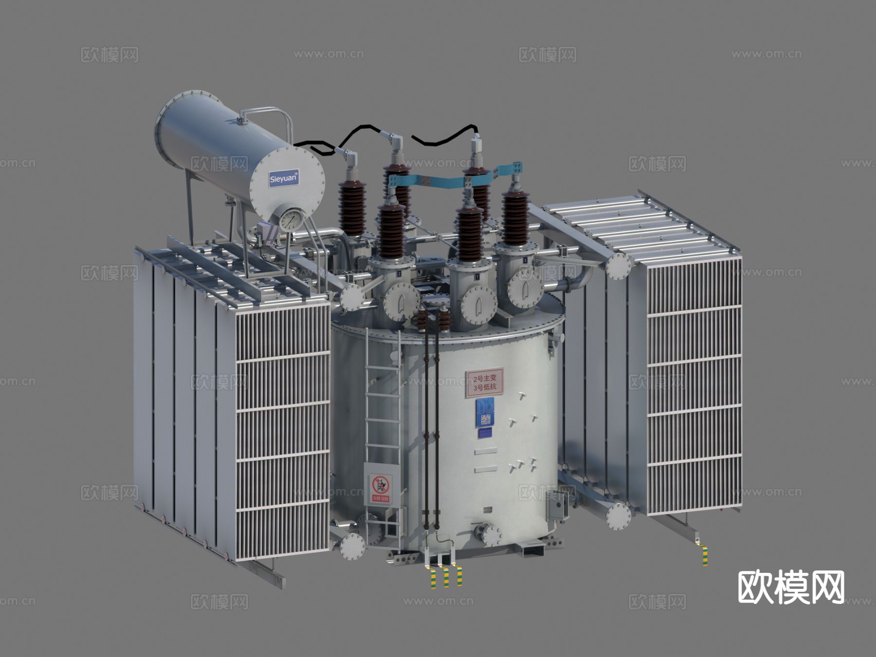 高压电抗器 电抗器3d模型下载