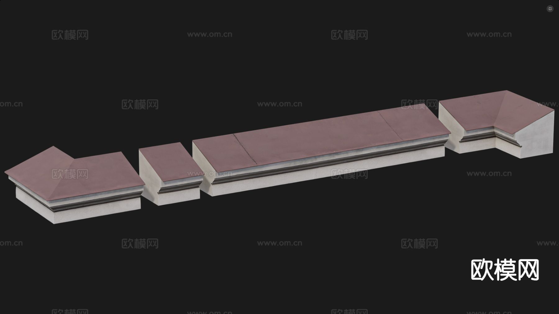 模块化建筑 建筑构件3d模型