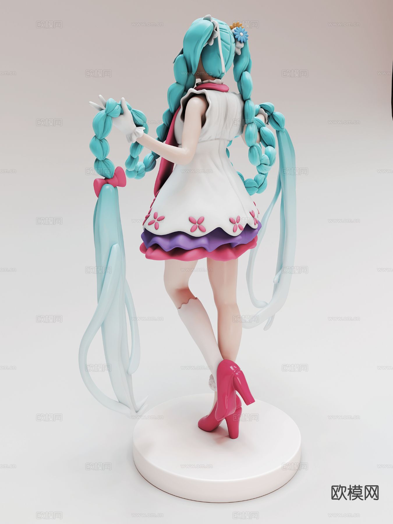 初音潮玩 雕塑 卡通摆件3d模型