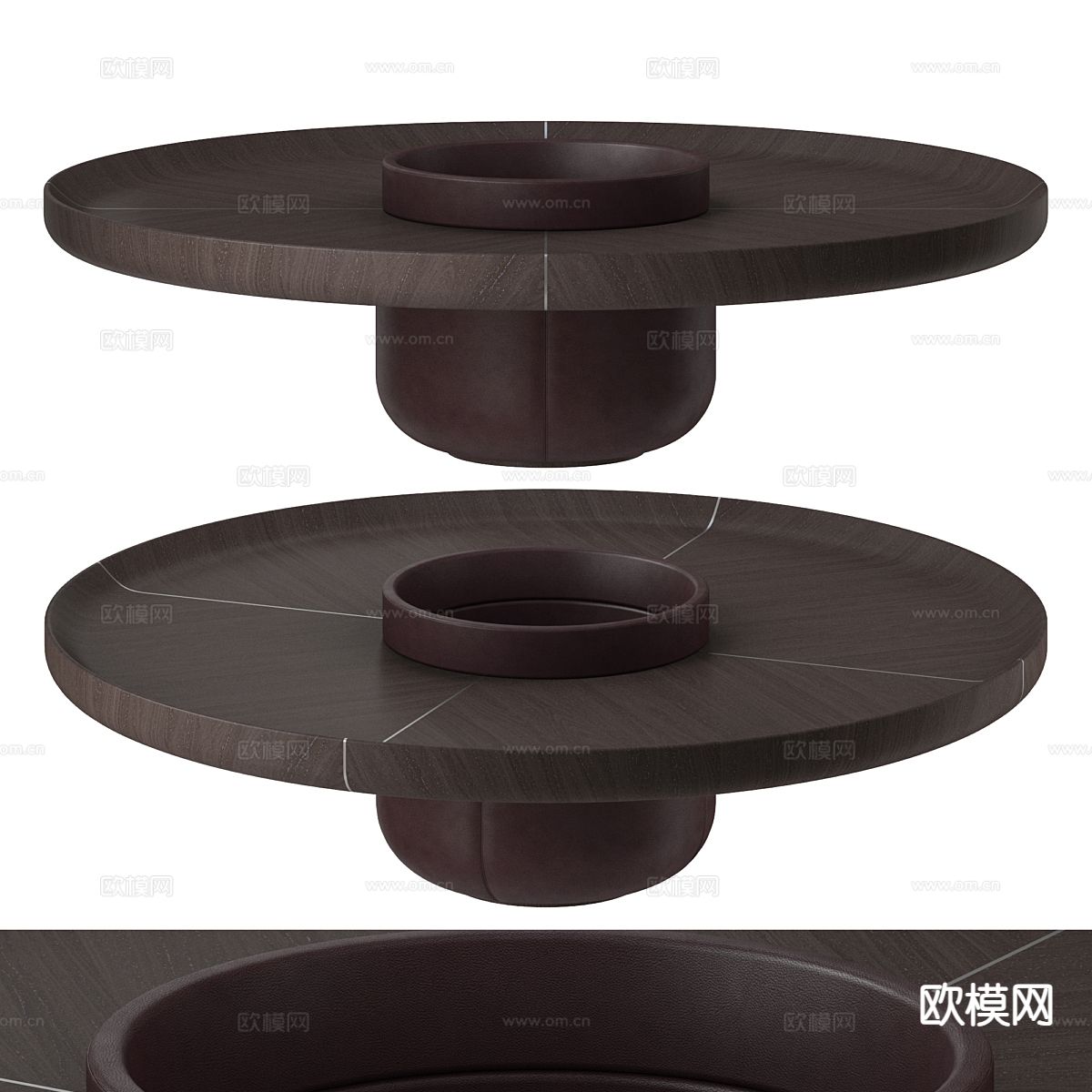 Giorgetti Ray 侘寂茶几 圆形茶几3d模型