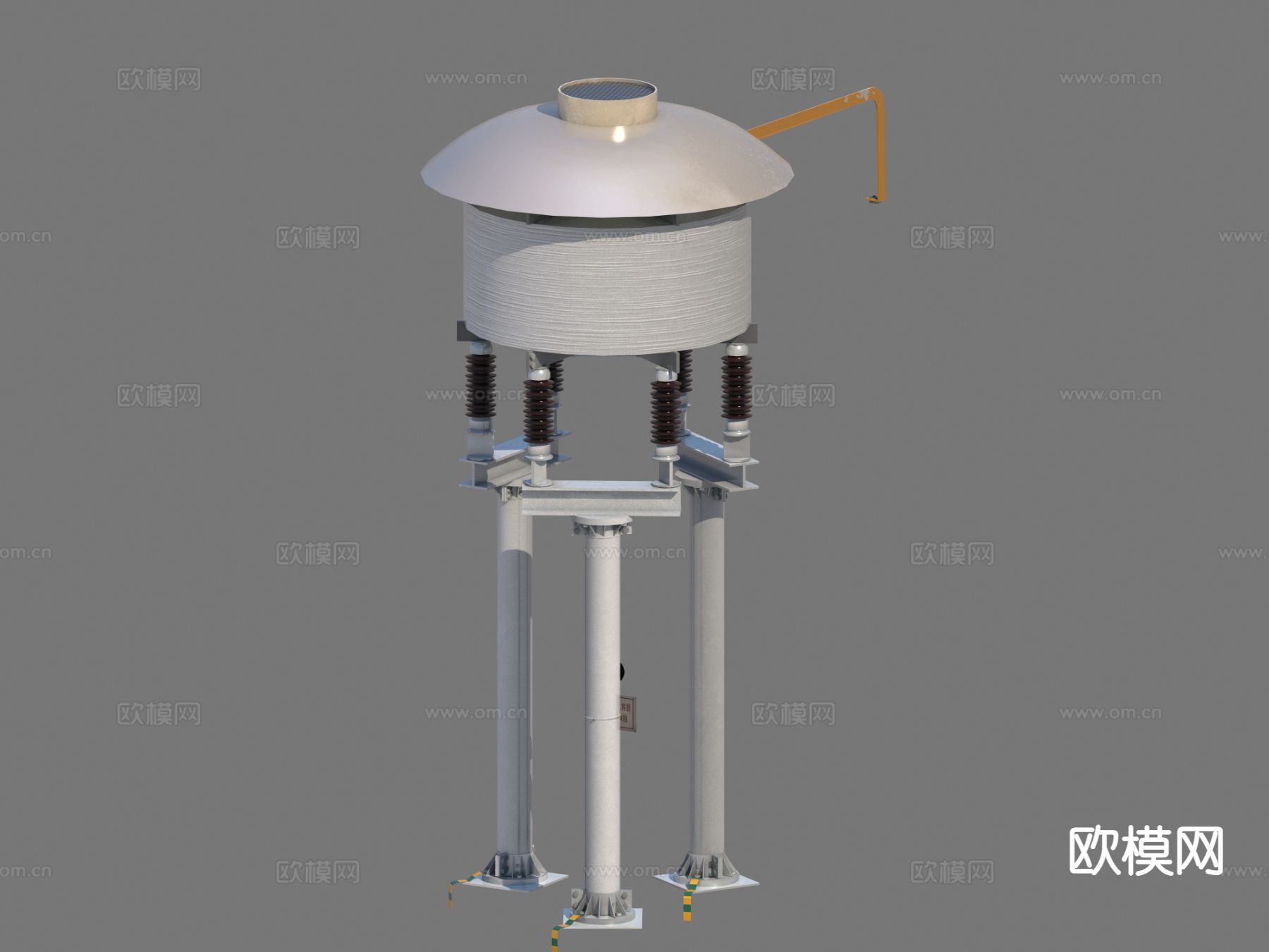 高压电抗器 电抗器3d模型下载