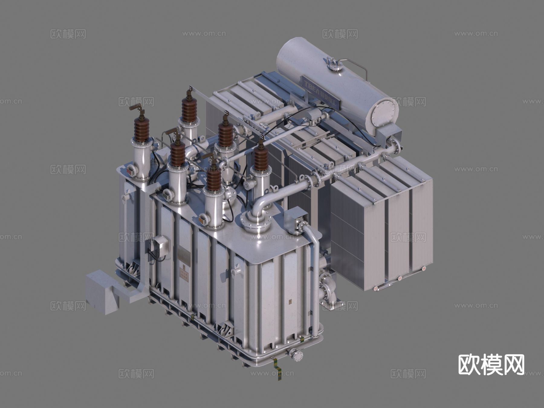 高压电抗器 电抗器3d模型下载