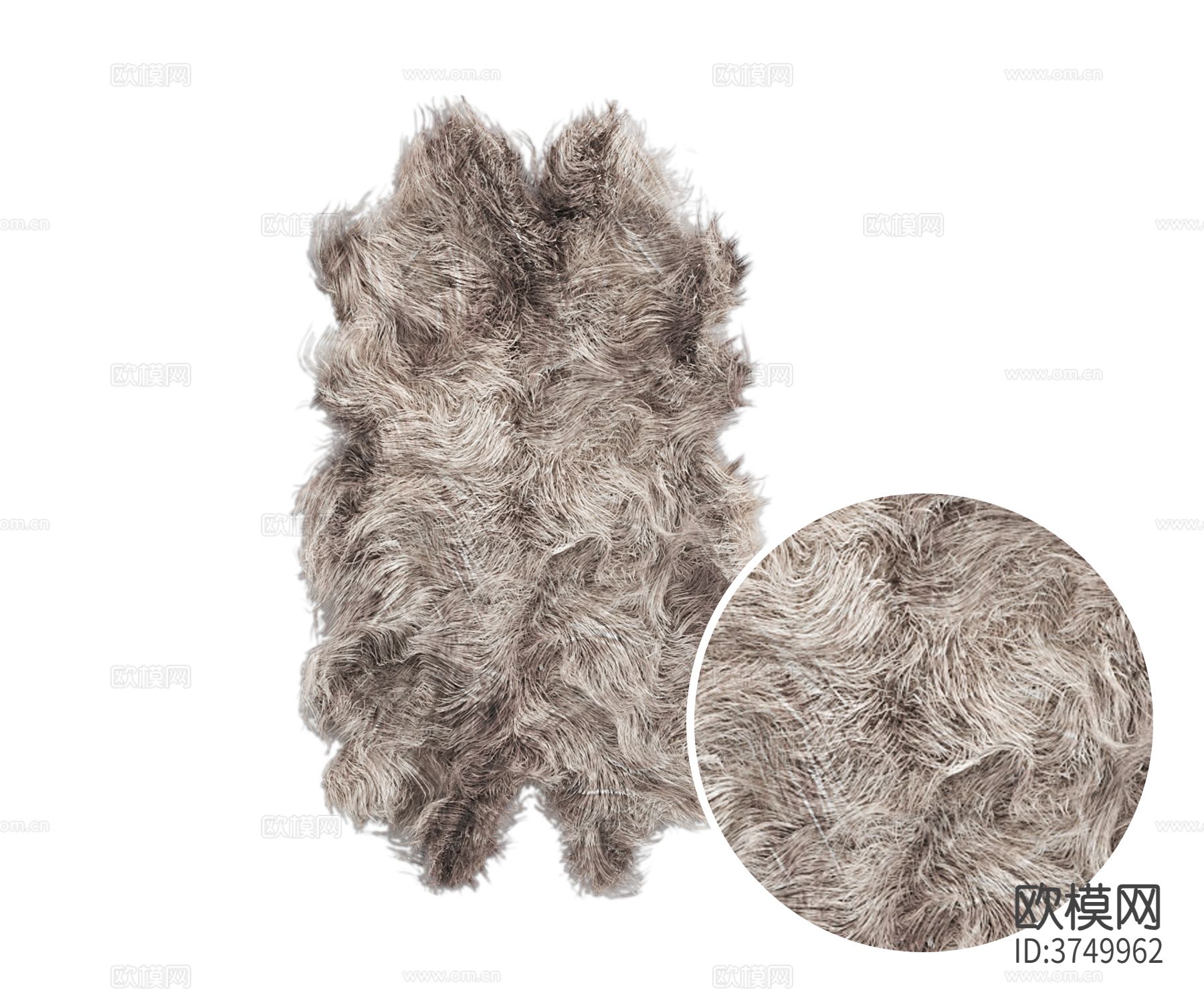 动物地毯 毛绒地毯材质下载