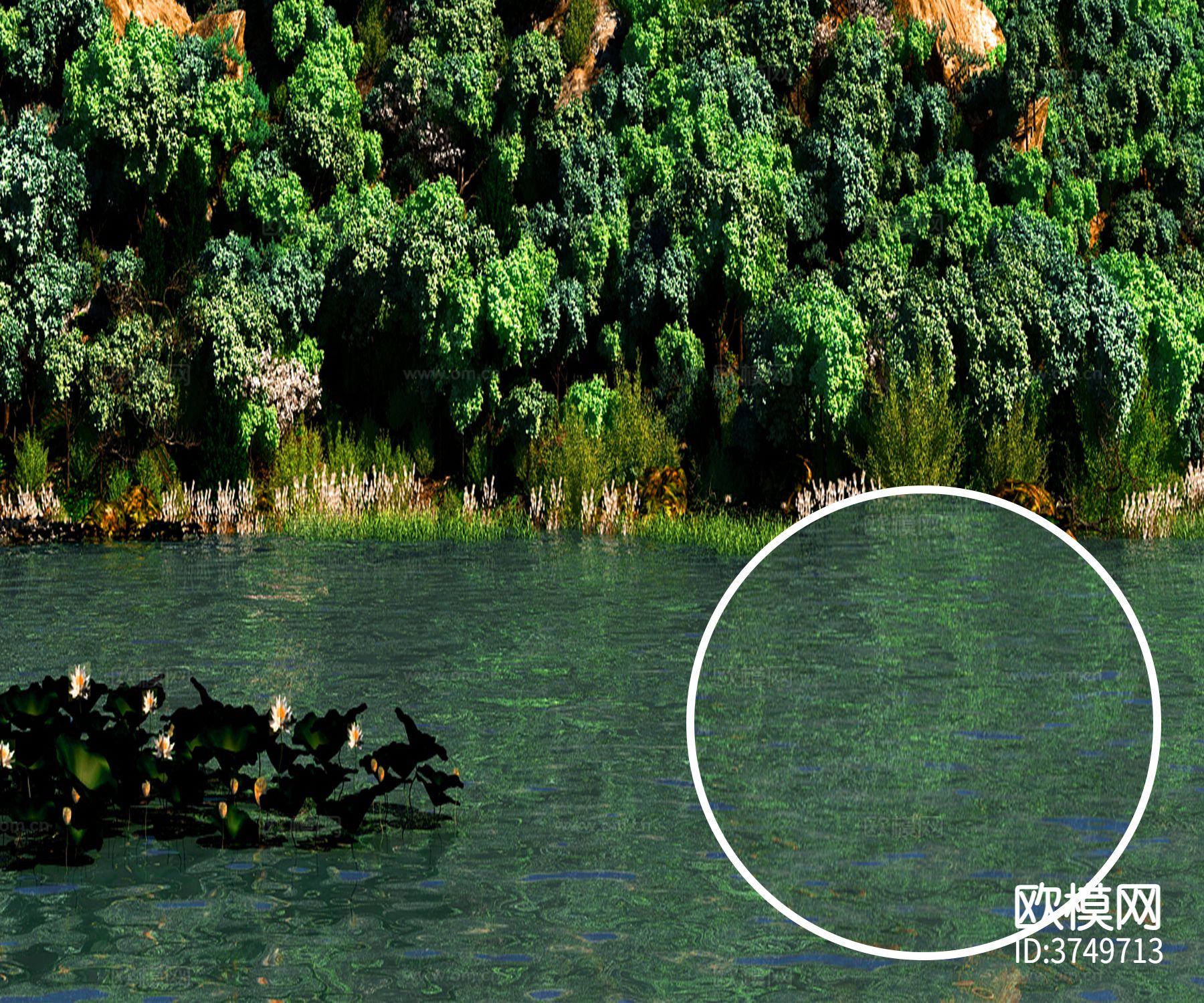 自然水 山水材质下载