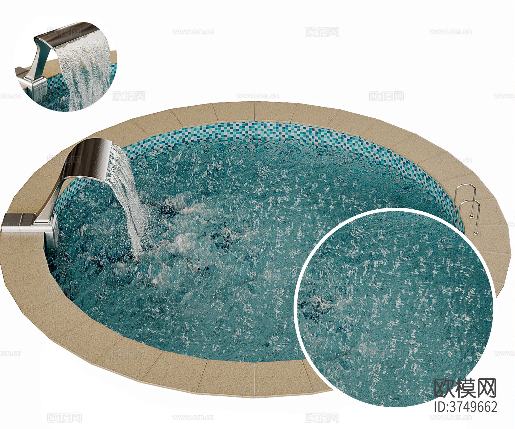 温泉水 水波纹材质下载