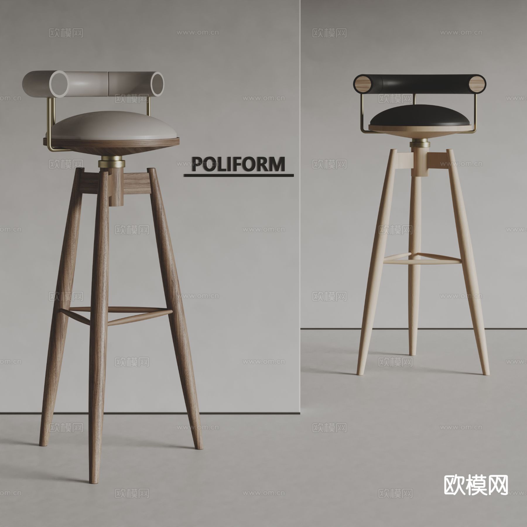 poliform吧椅 吧凳3d模型