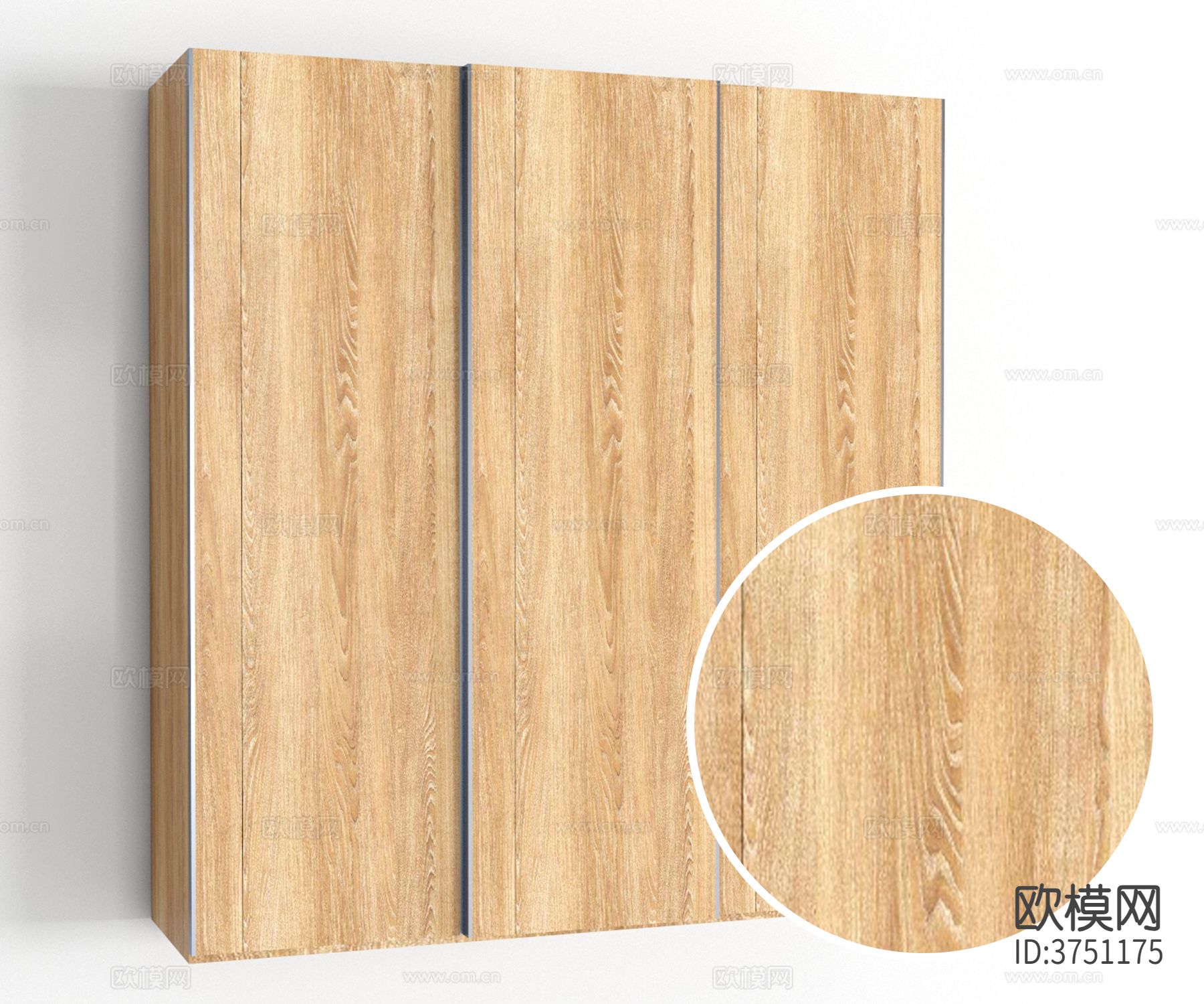 衣柜 原木纹材质下载