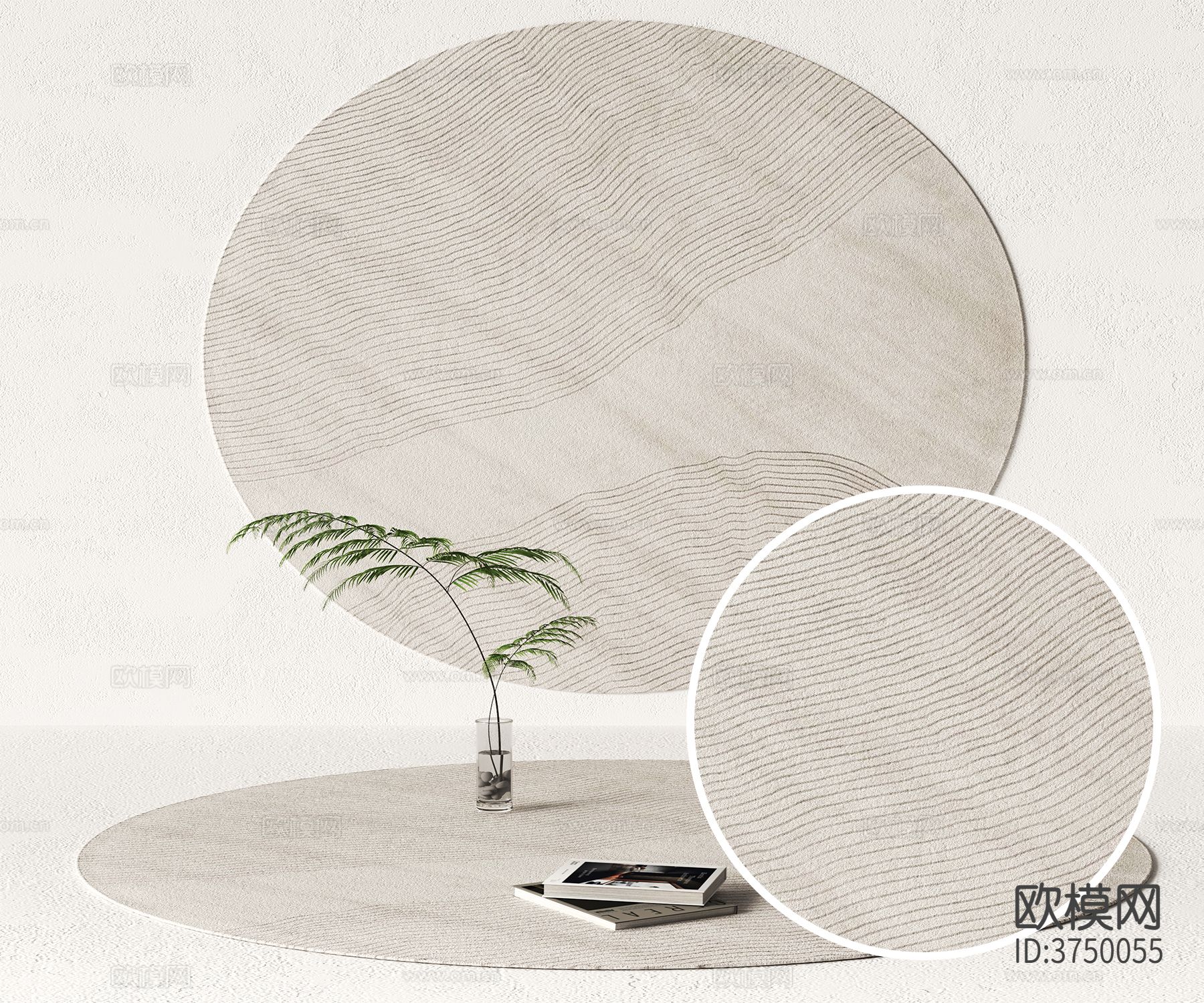 圆形地毯材质下载