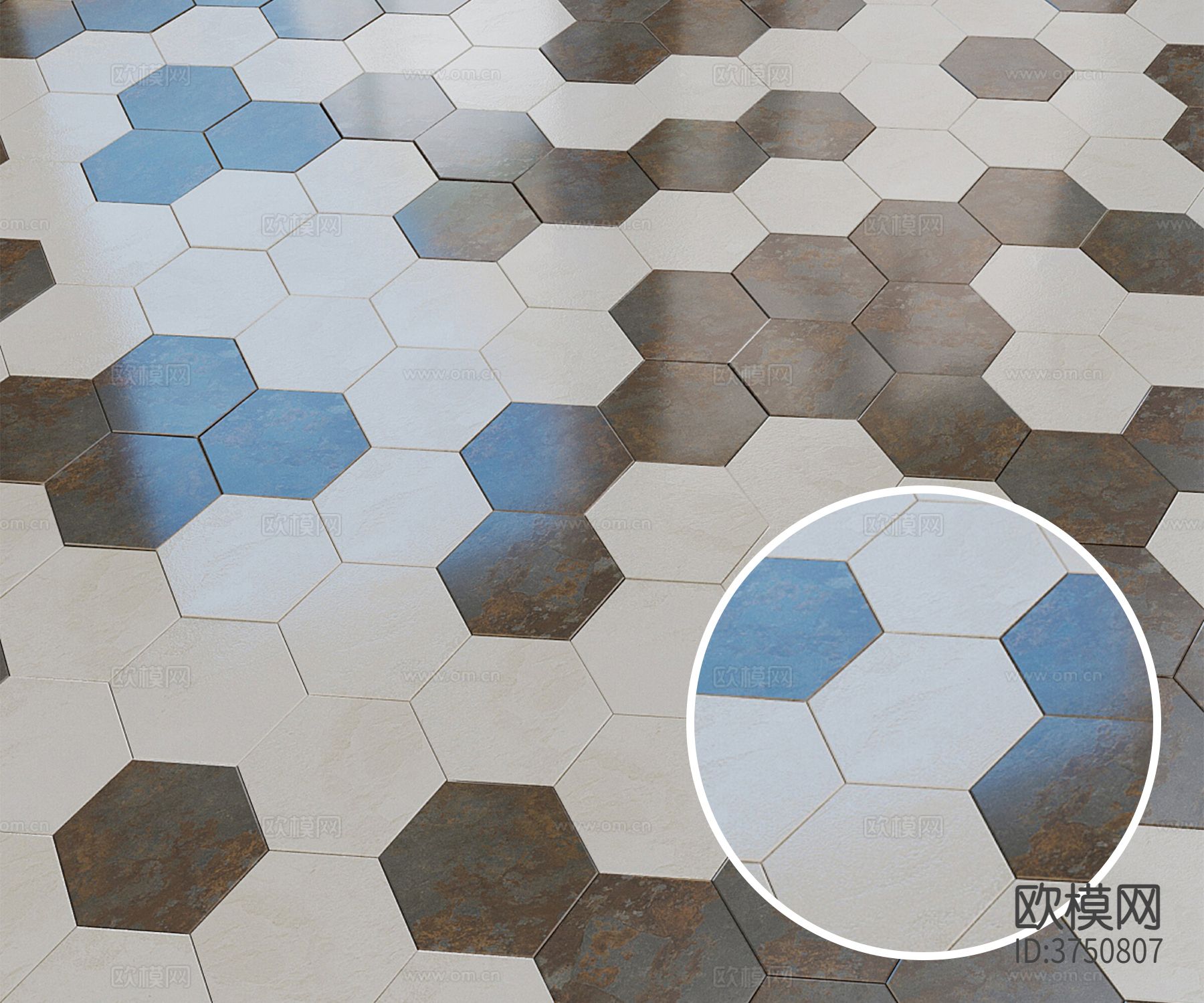 六角砖 地砖材质下载