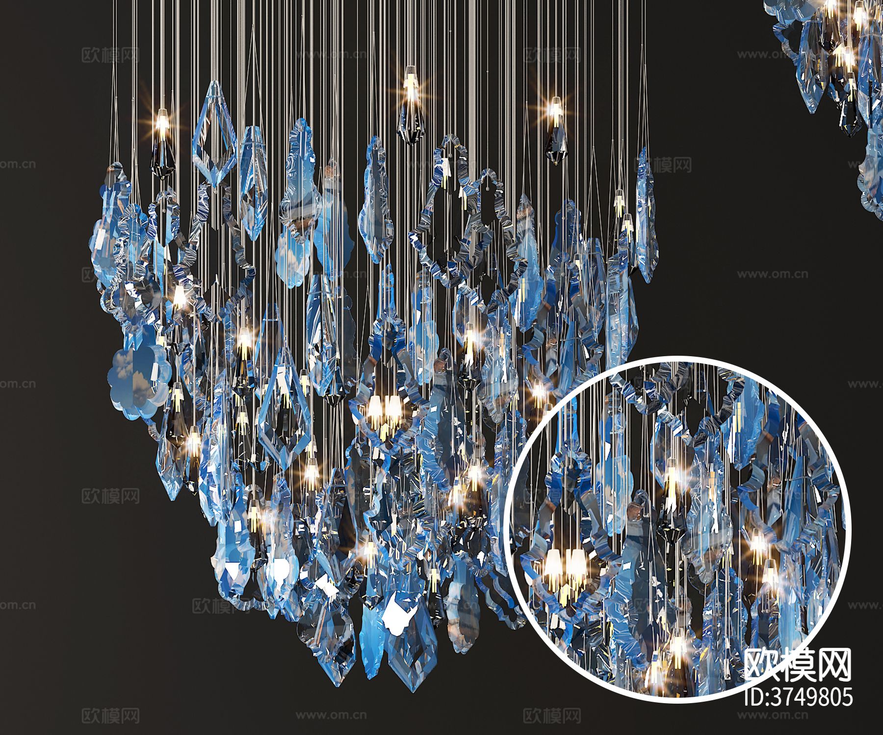 水晶灯材质下载