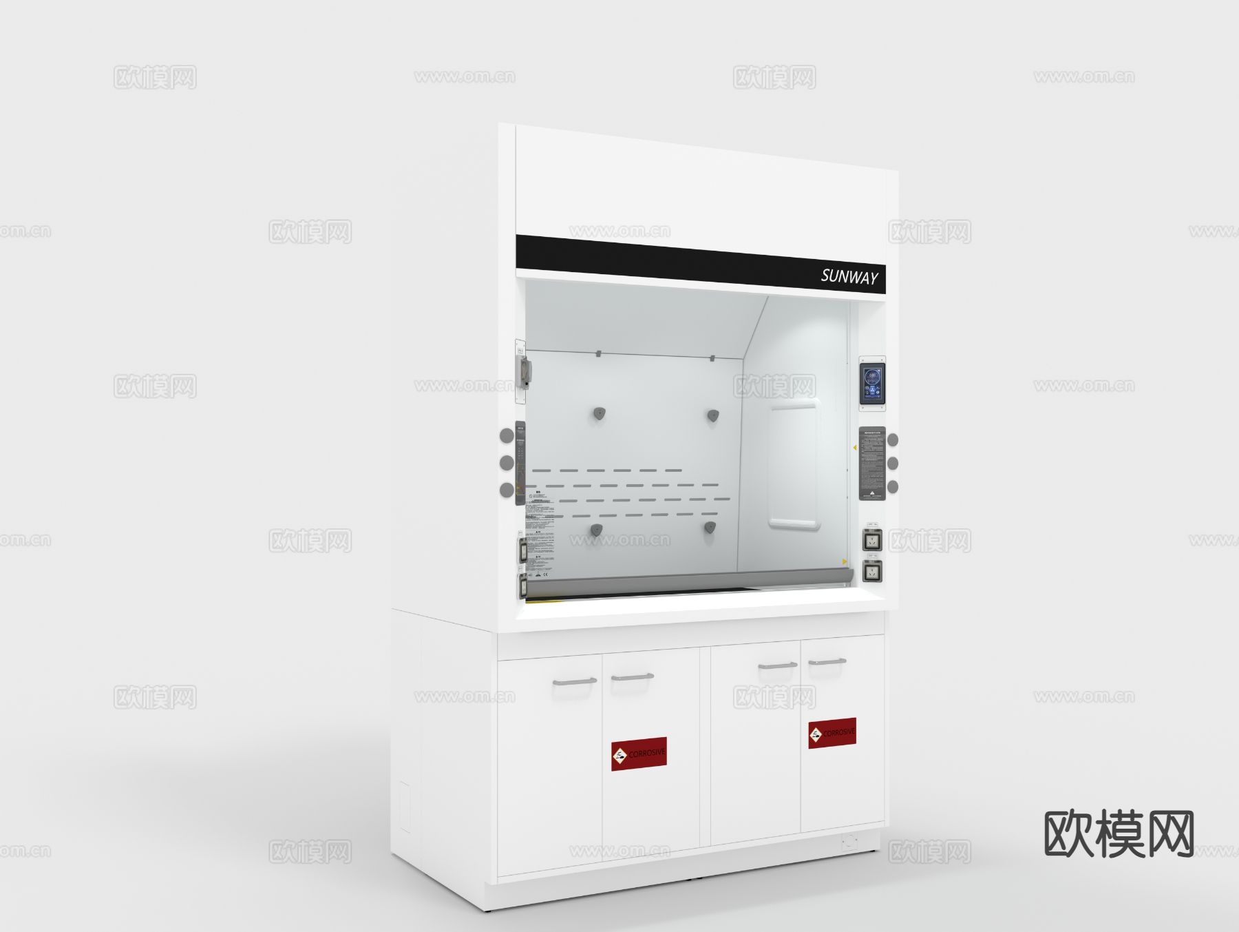 实验室通风柜 排风柜3d模型