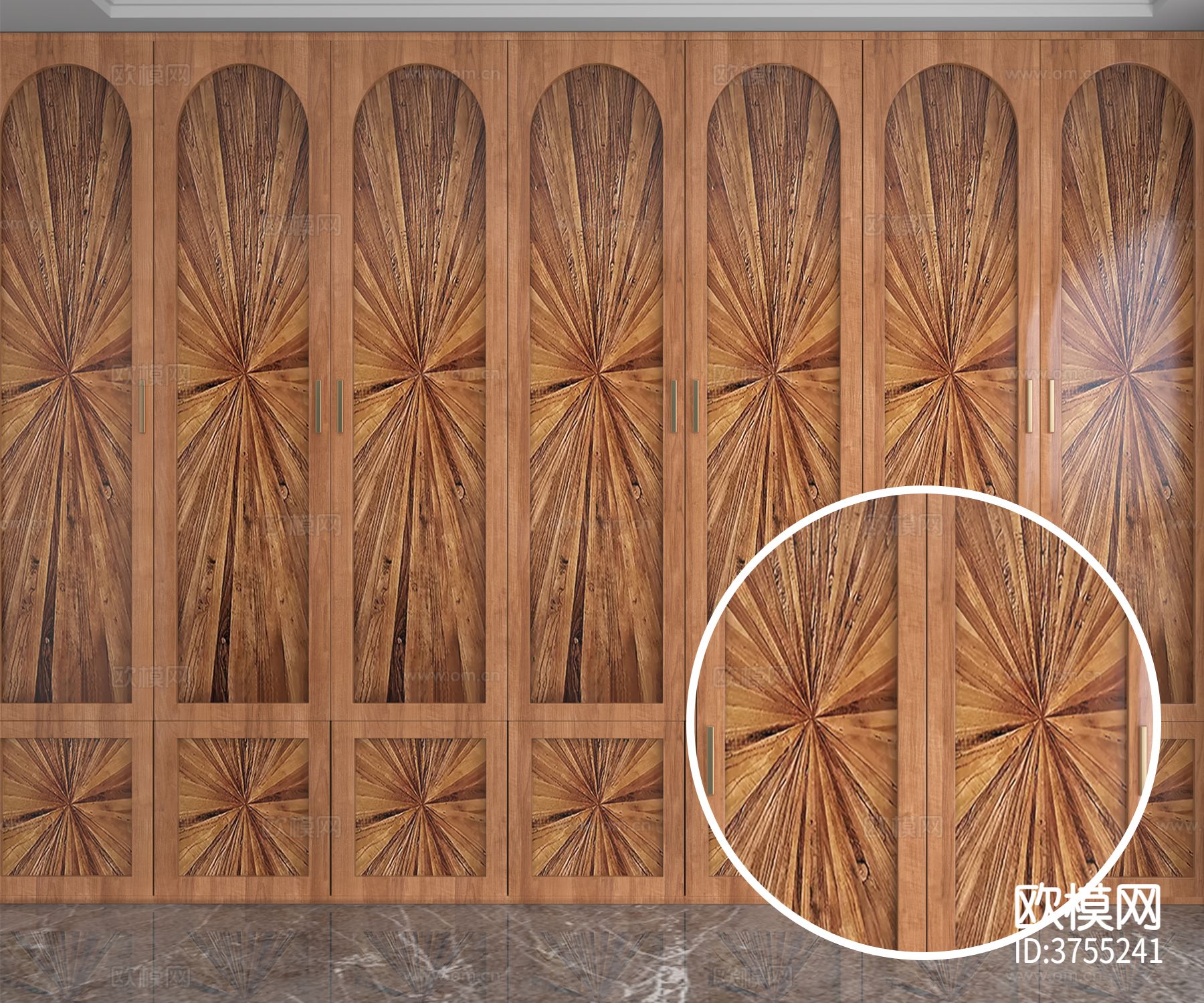 柜子 高光木纹材质下载