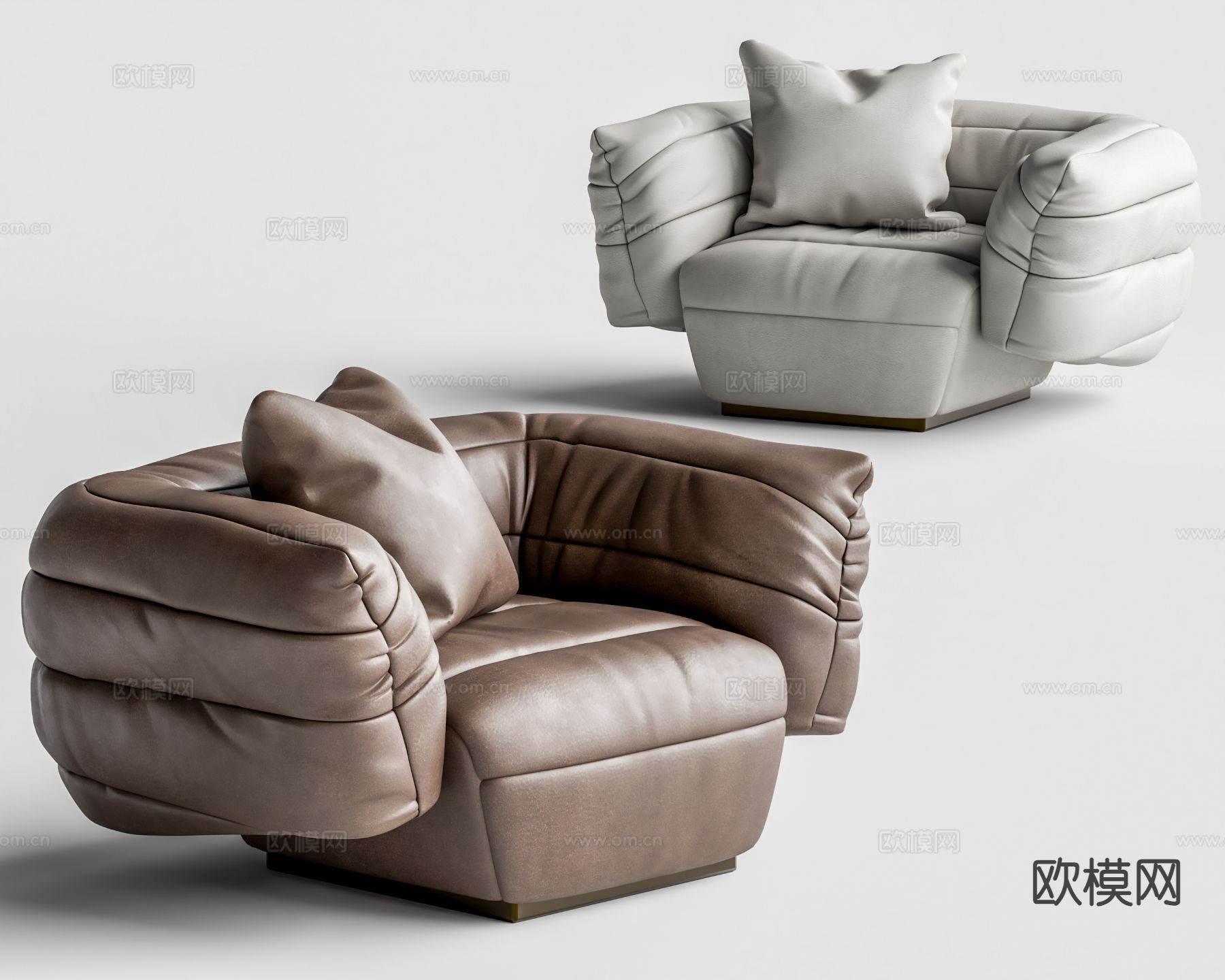 BAXTER Tactile 意式懒人沙发3d模型下载